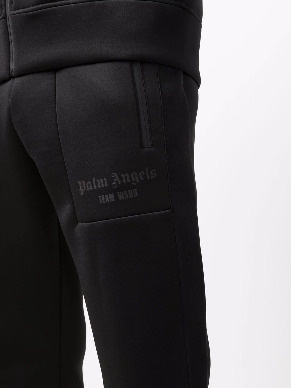 x TEAM WANG logo print track pants - 5