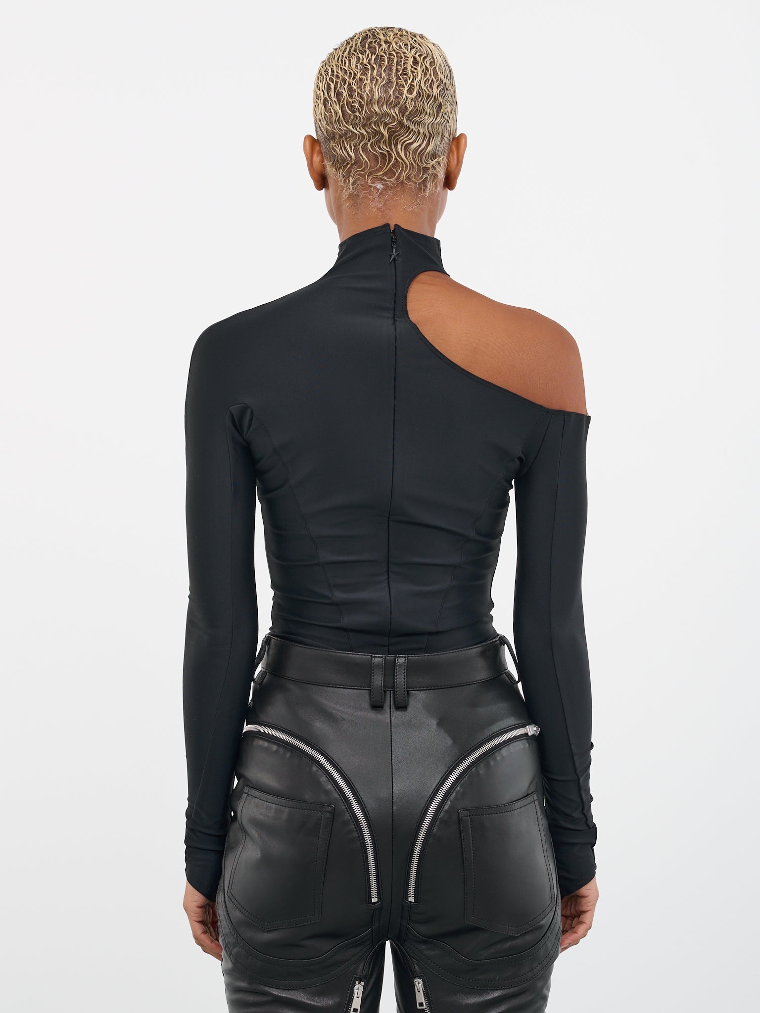 Asymmetric Illusion Bodysuit - 3