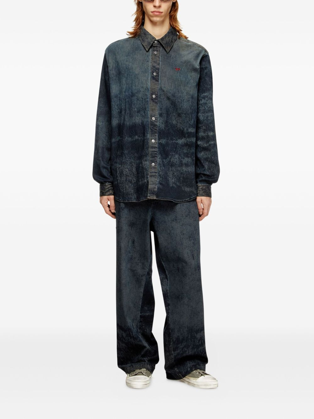 S-Simply-EPBS acid-wash denim shirt - 2