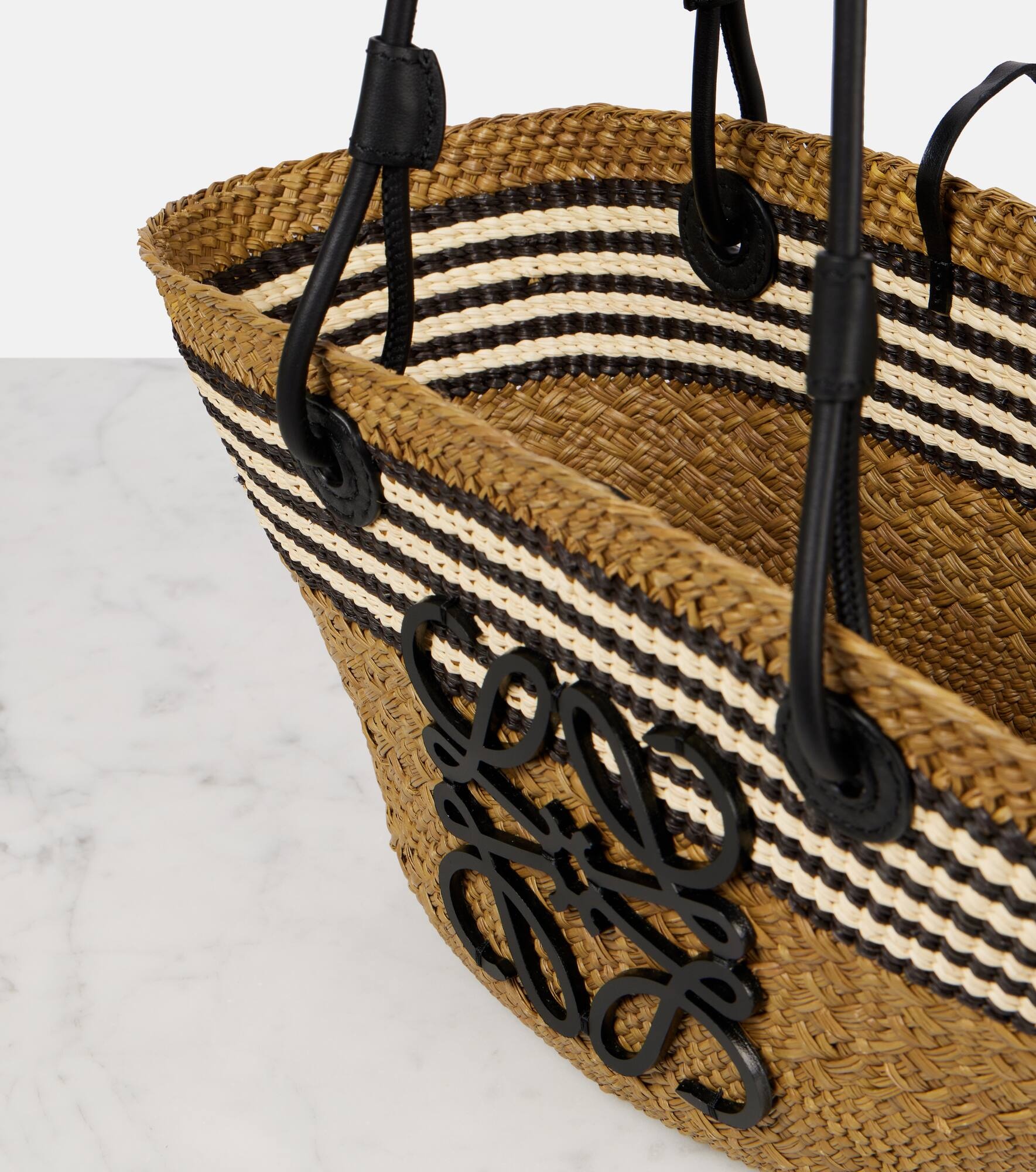 Paula's Ibiza Anagram Small basket bag - 3