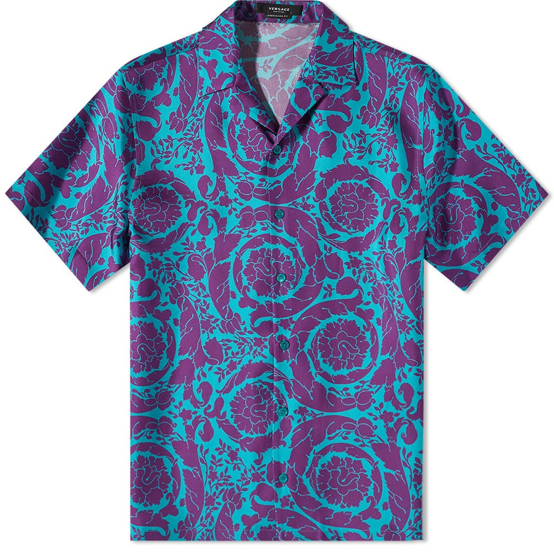 Versace Baroque Abstract Print Vacation Shirt 1