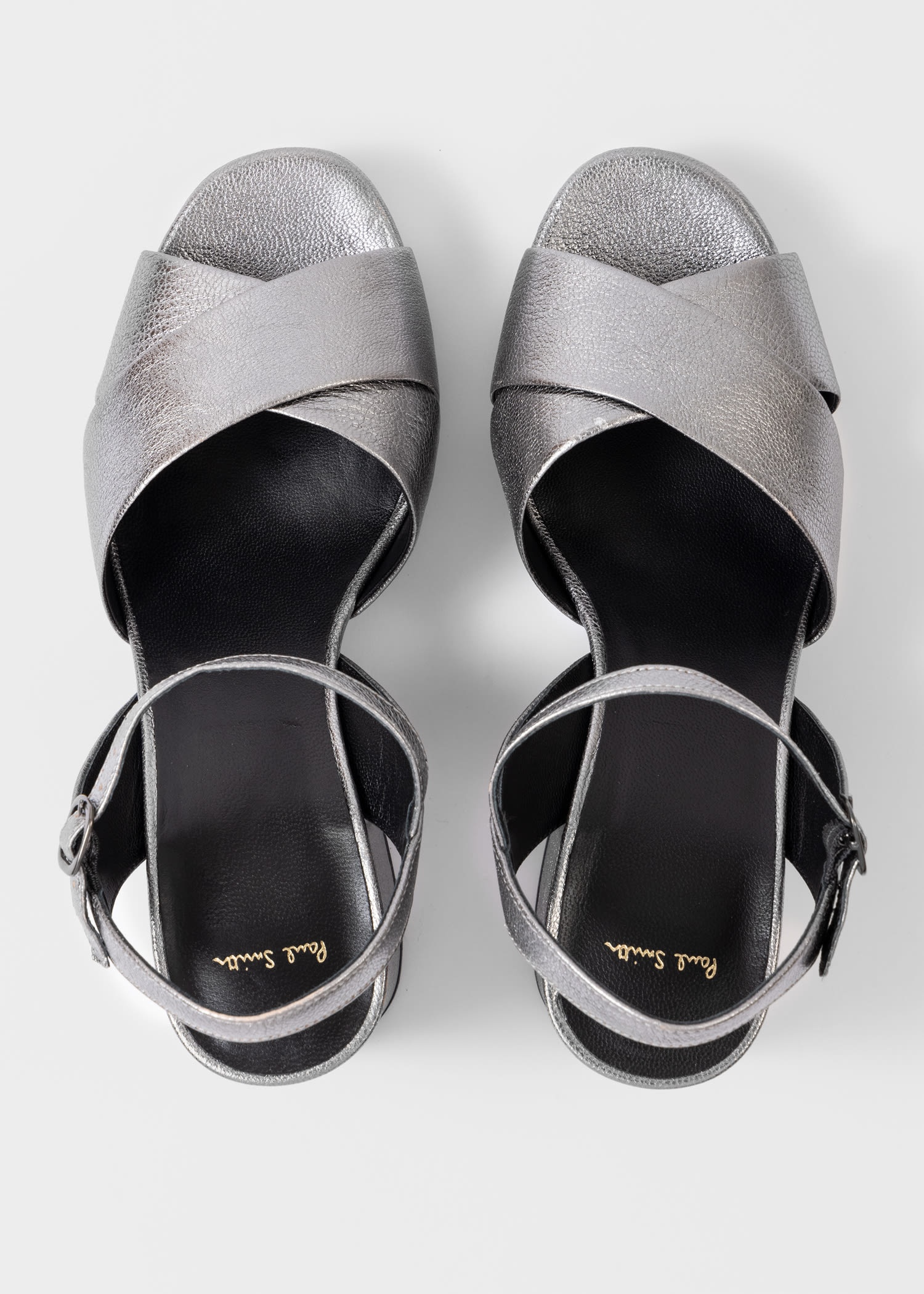 Gunmetal Leather 'Poppy' Heels - 5