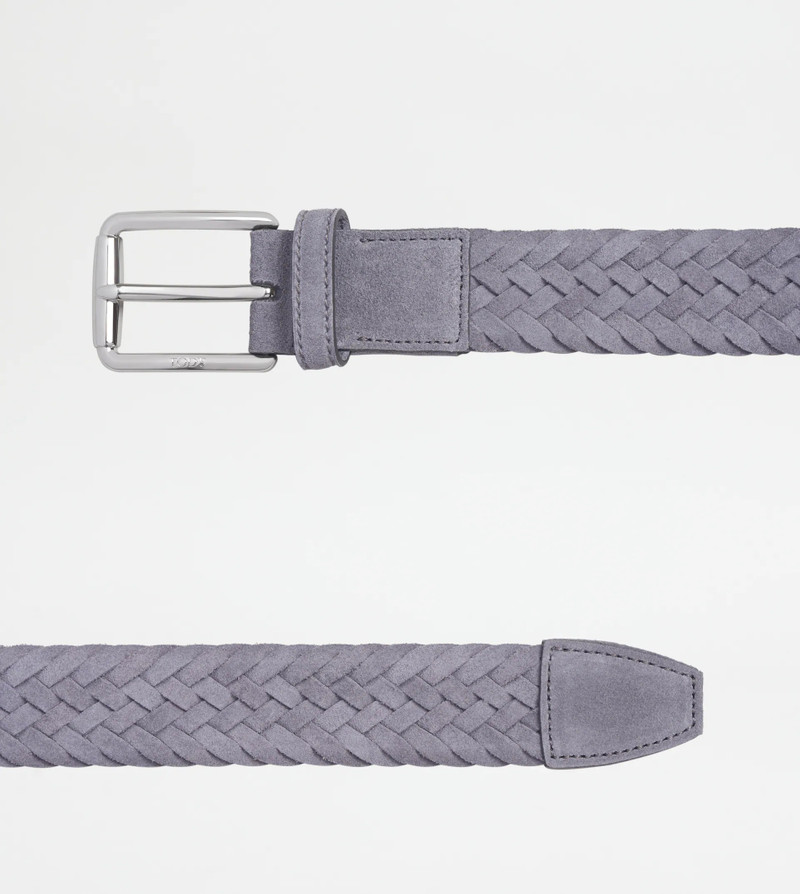 Tod's BELT IN SUEDE - GREY outlook