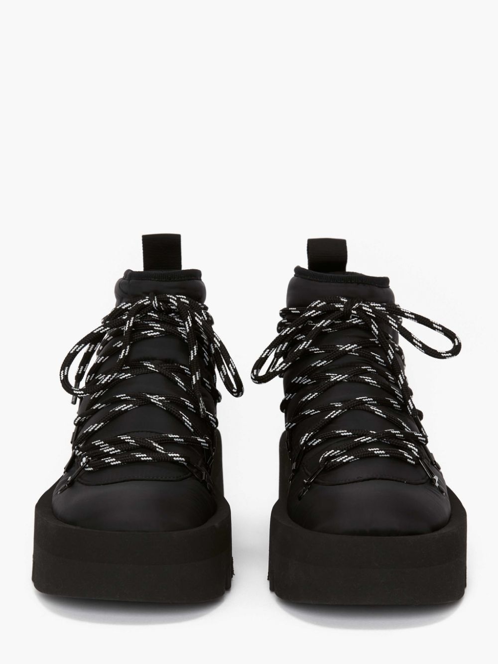 FABRIC PADDED LACE UP BOOTS - 3