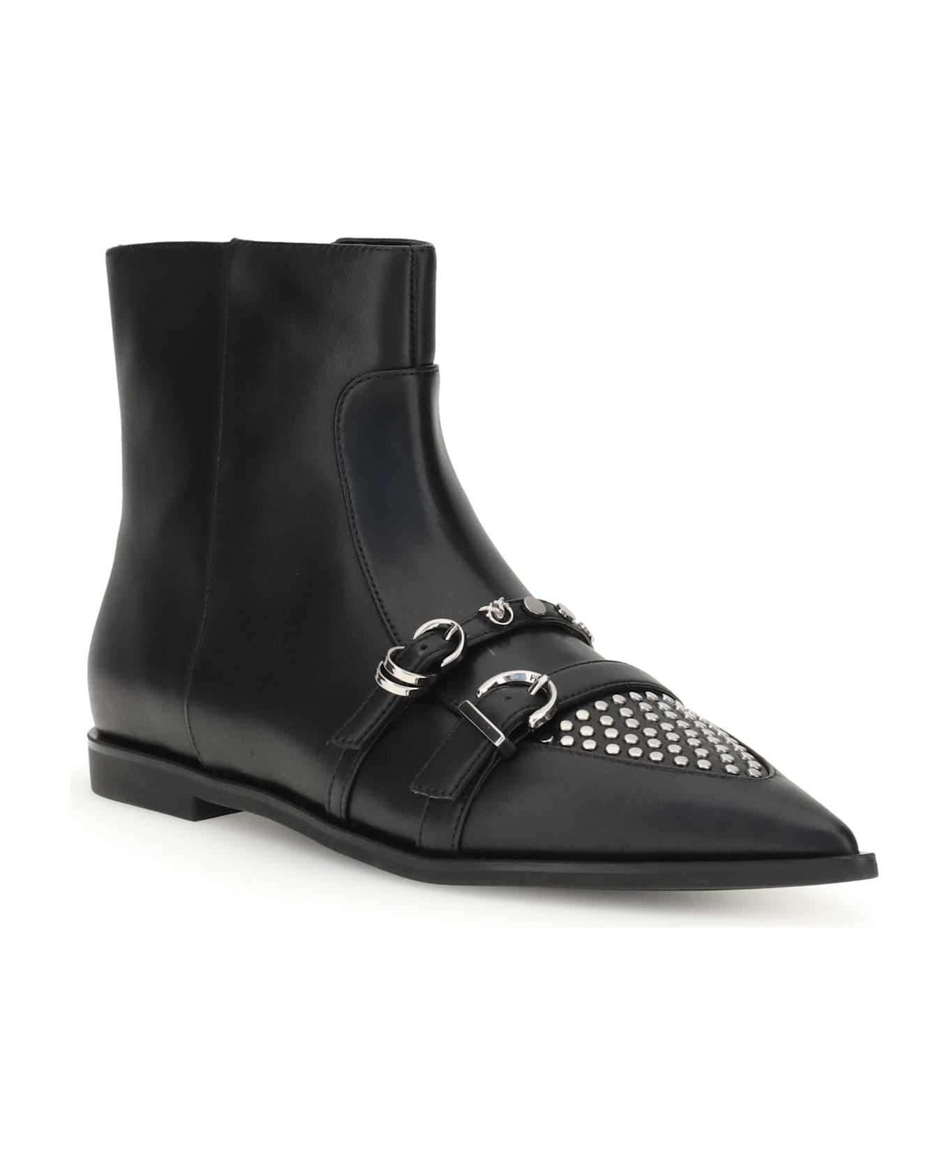 Studded Ankle Boots - 2