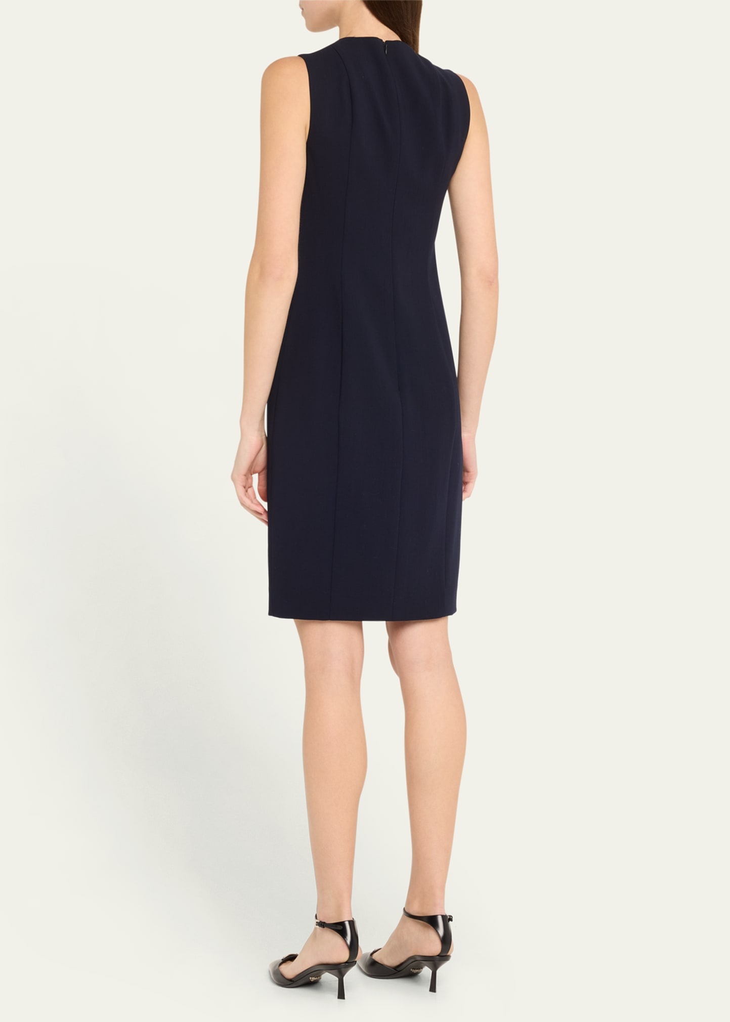 Sleeveless V-Neck Dress - 3