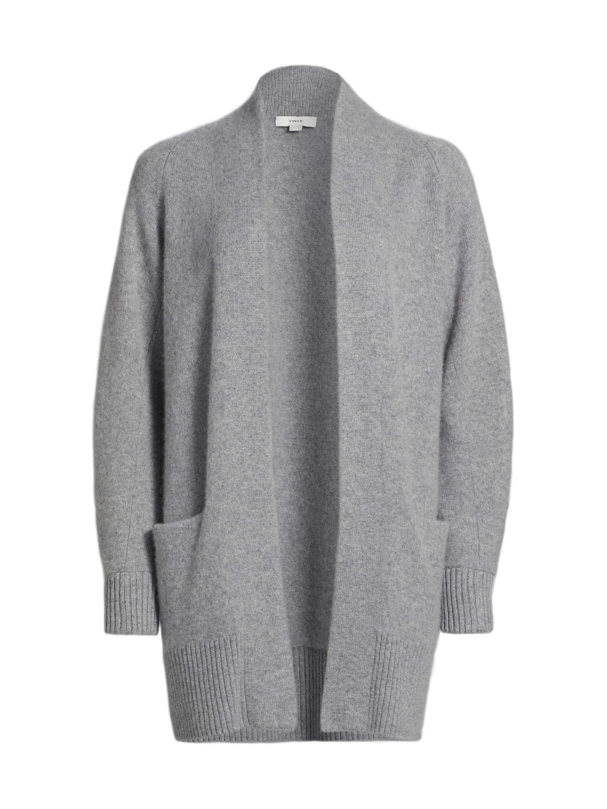 Women's Shawl Collar Cardigan - Medium Heather Grey - 1