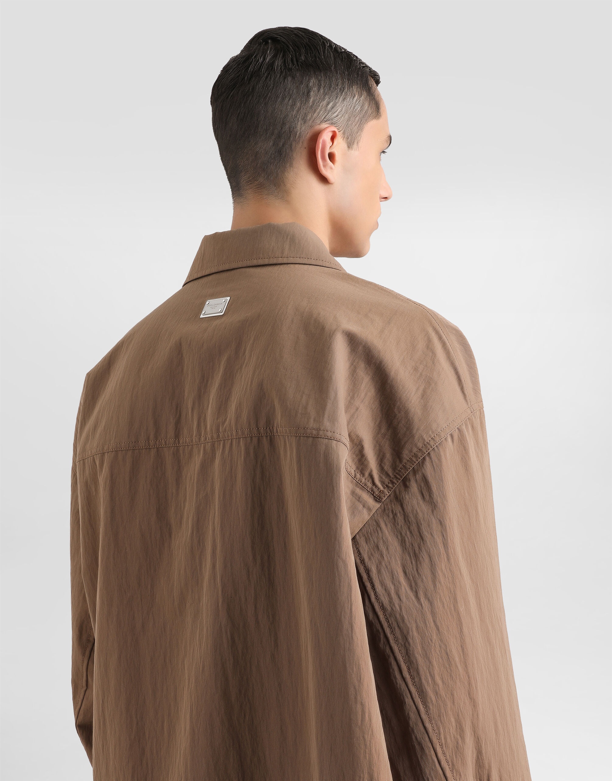 Technical fabric parka with tag - 5