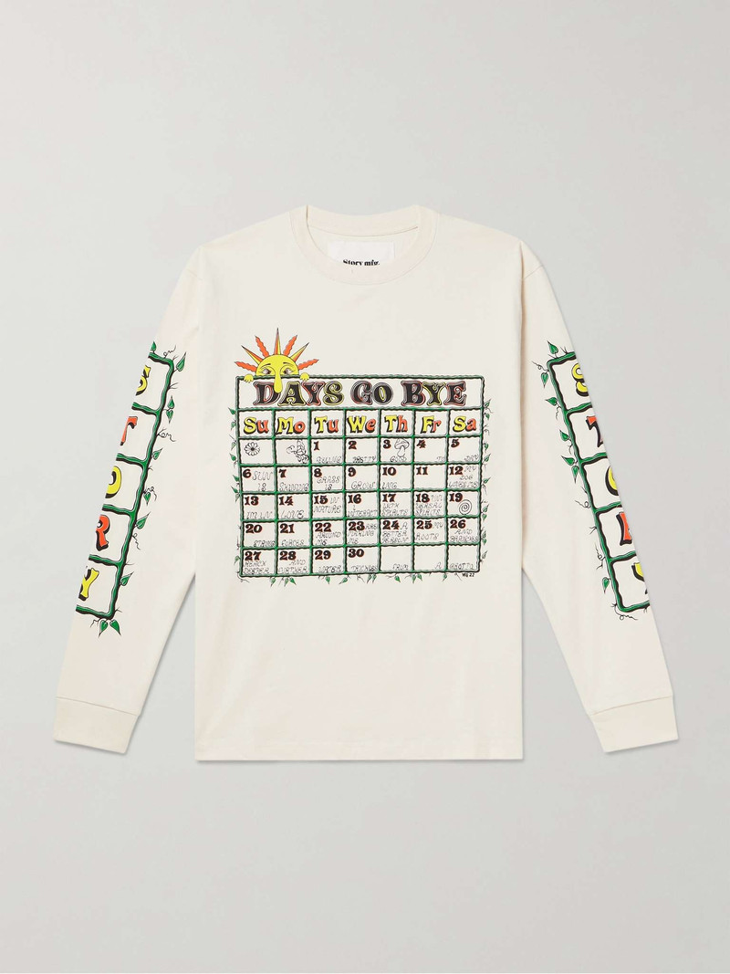 Grateful Printed Organic Cotton-Jersey T-Shirt 1