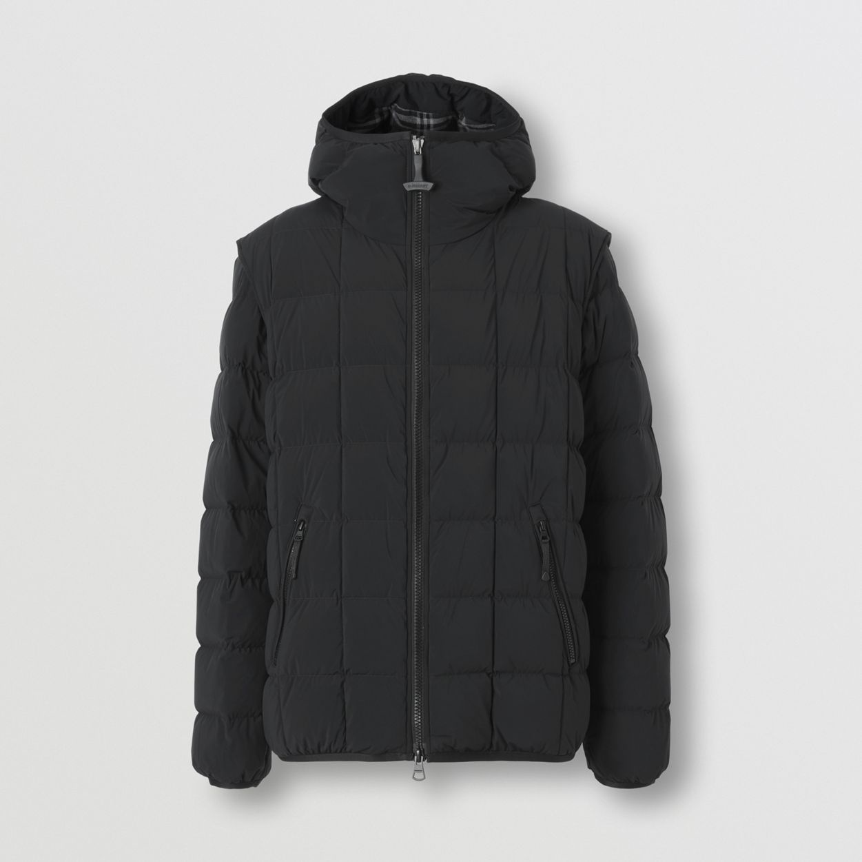 Detachable Sleeve Down-filled Hooded Jacket - 4