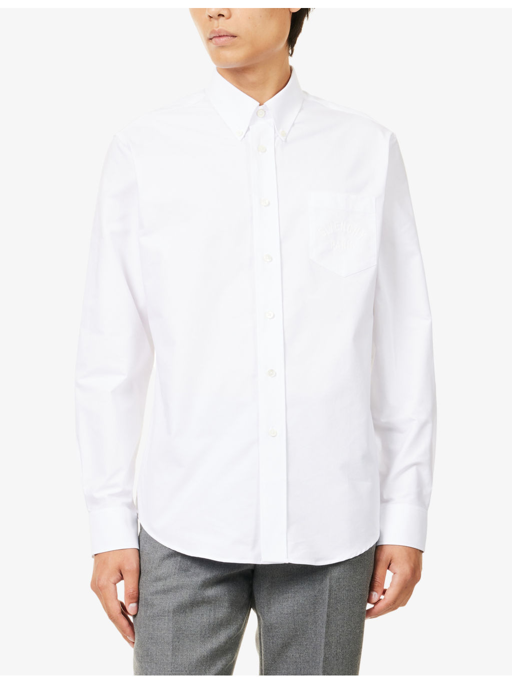 Classic Embroidered-Logo Cotton Shirt - 3