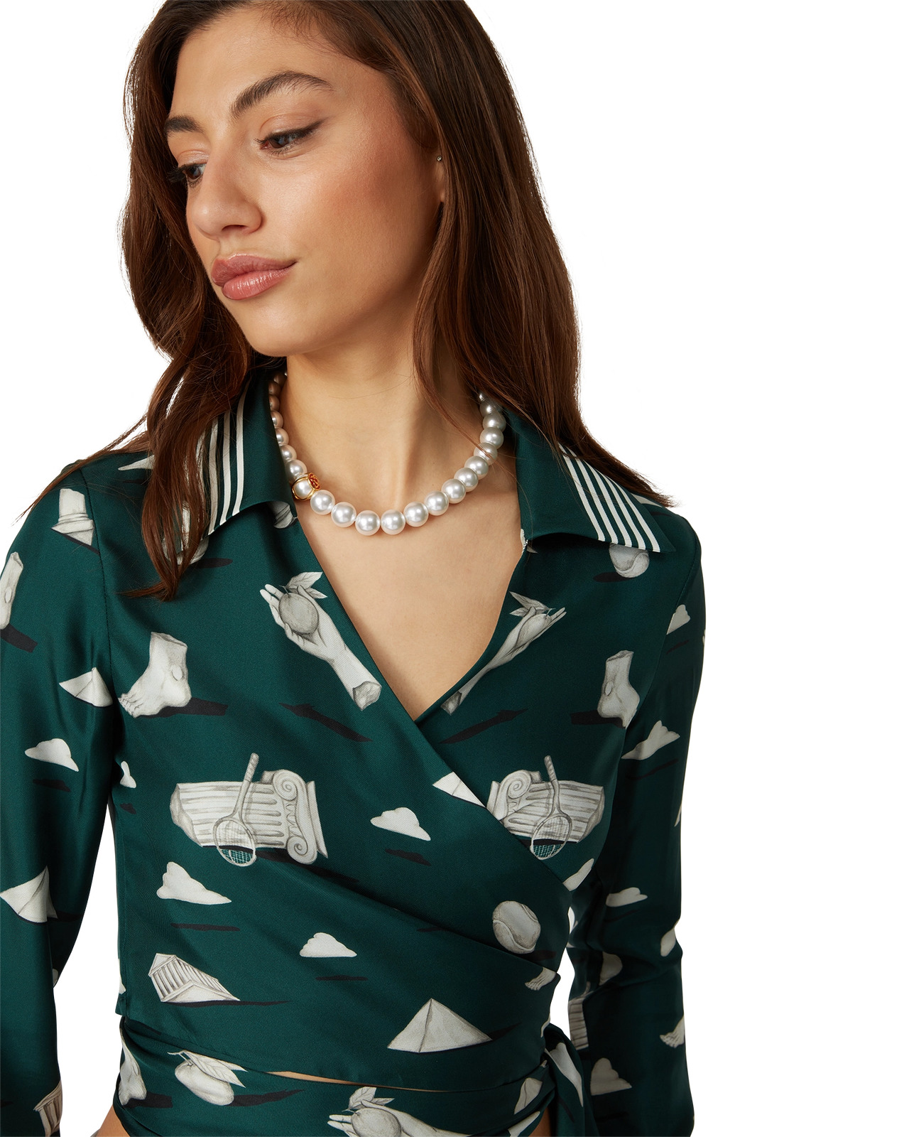 Caged Pearl Necklace | Casablanca Paris - 4