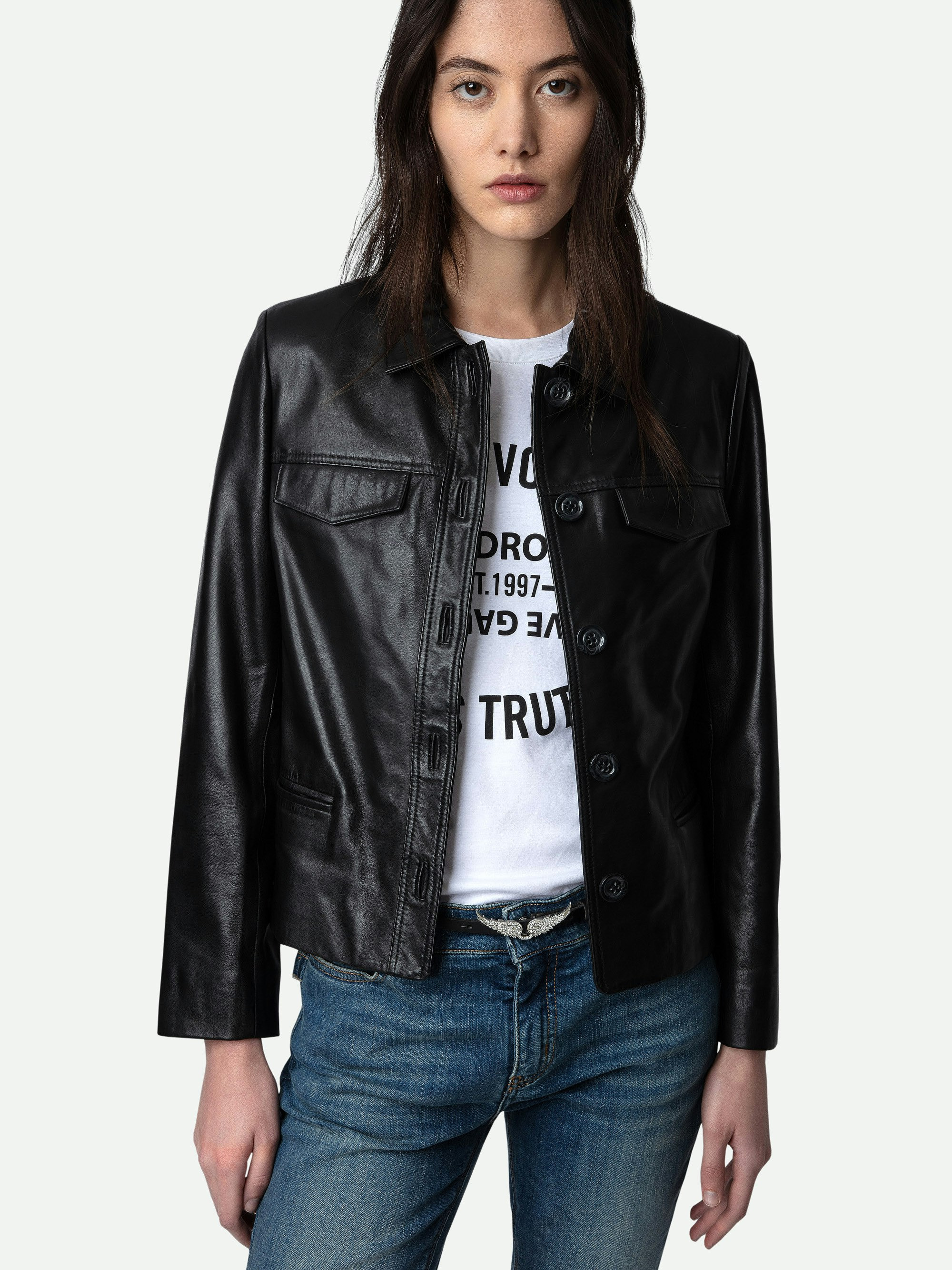 Leather Coat Liam - 5