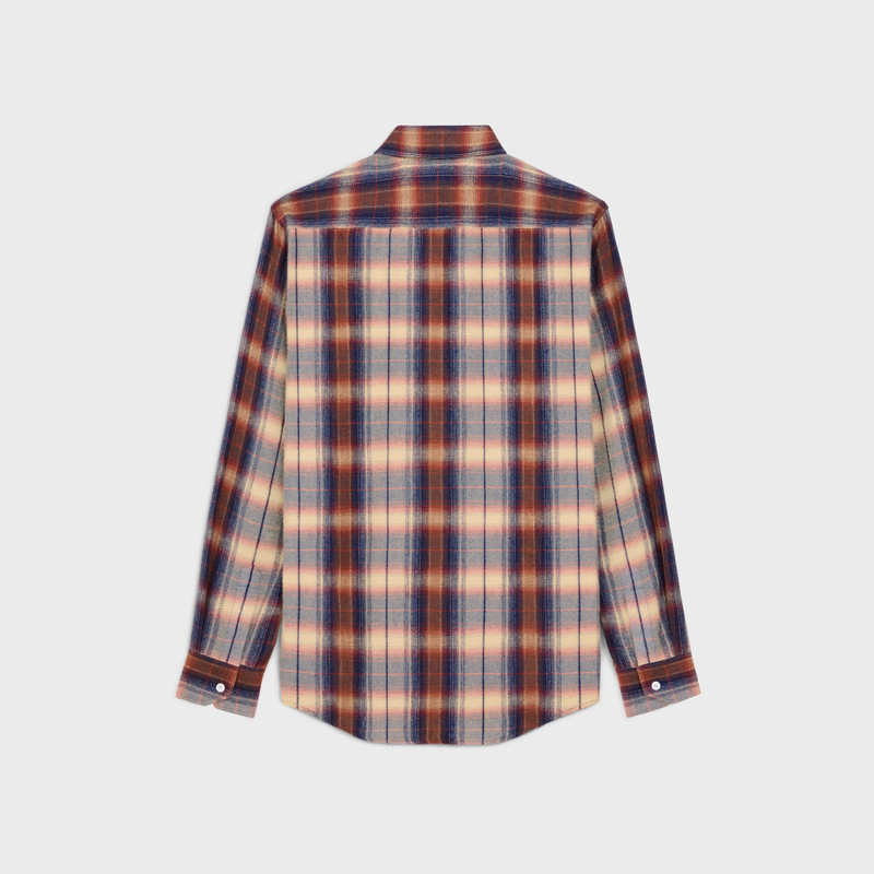 CELINE loose shirt in checked viscose outlook
