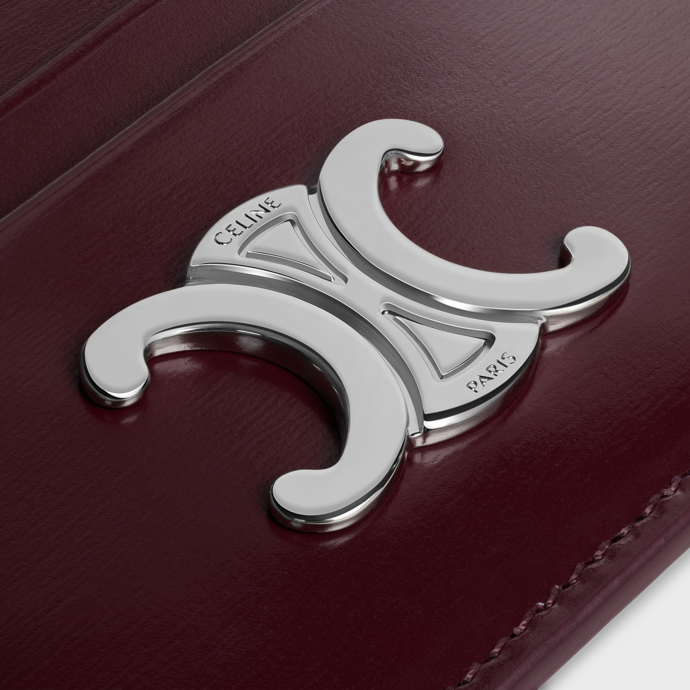 CARD HOLDER TRIOMPHE IN Shiny calfskin - 4