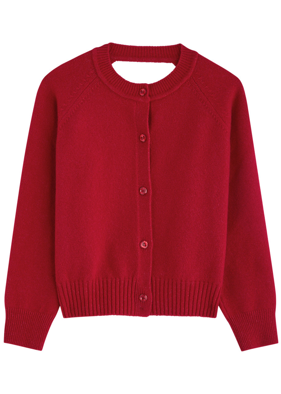Simone Rocha Open-back Wool-blend Cardigan - 1