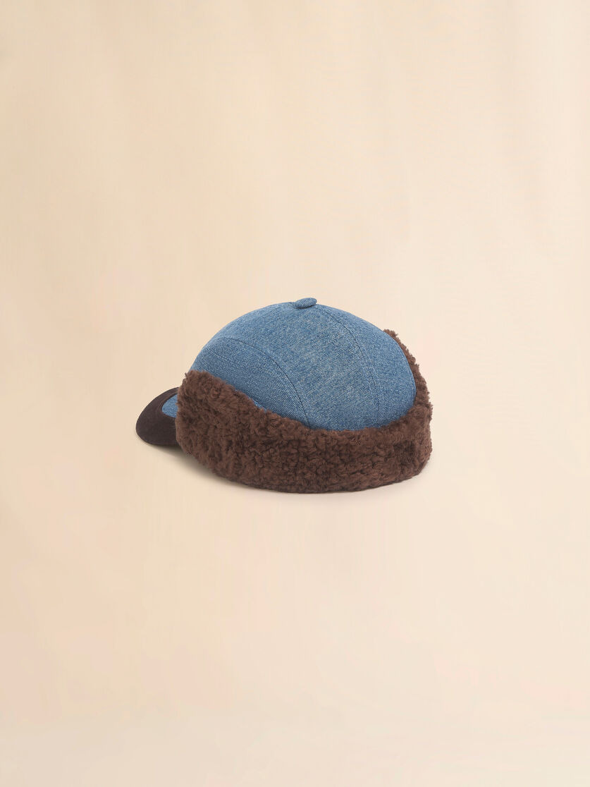 BLUE BULL DENIM AVIATOR BASEBALL CAP - 3