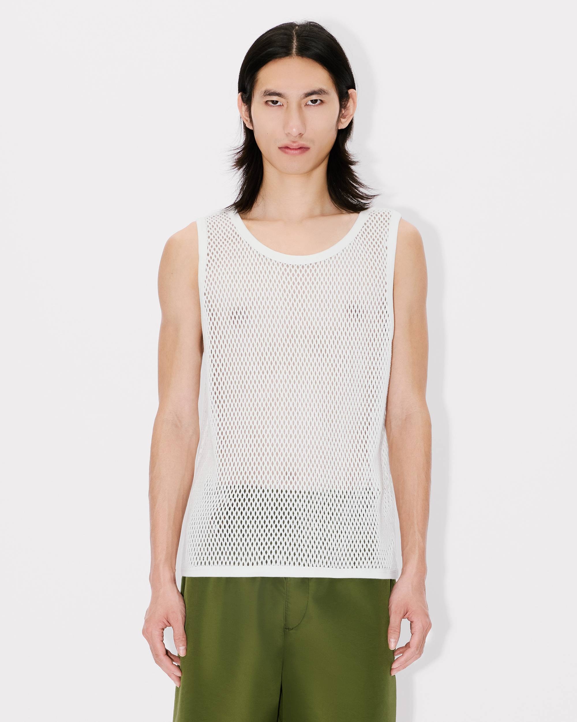 Tank top in mesh in cotton - 3