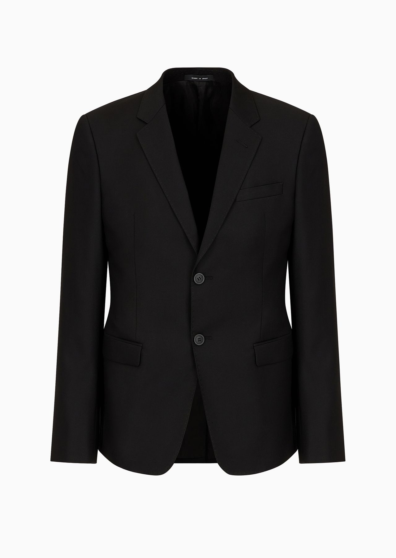 Single-breasted, worsted virgin-wool jacket - 1