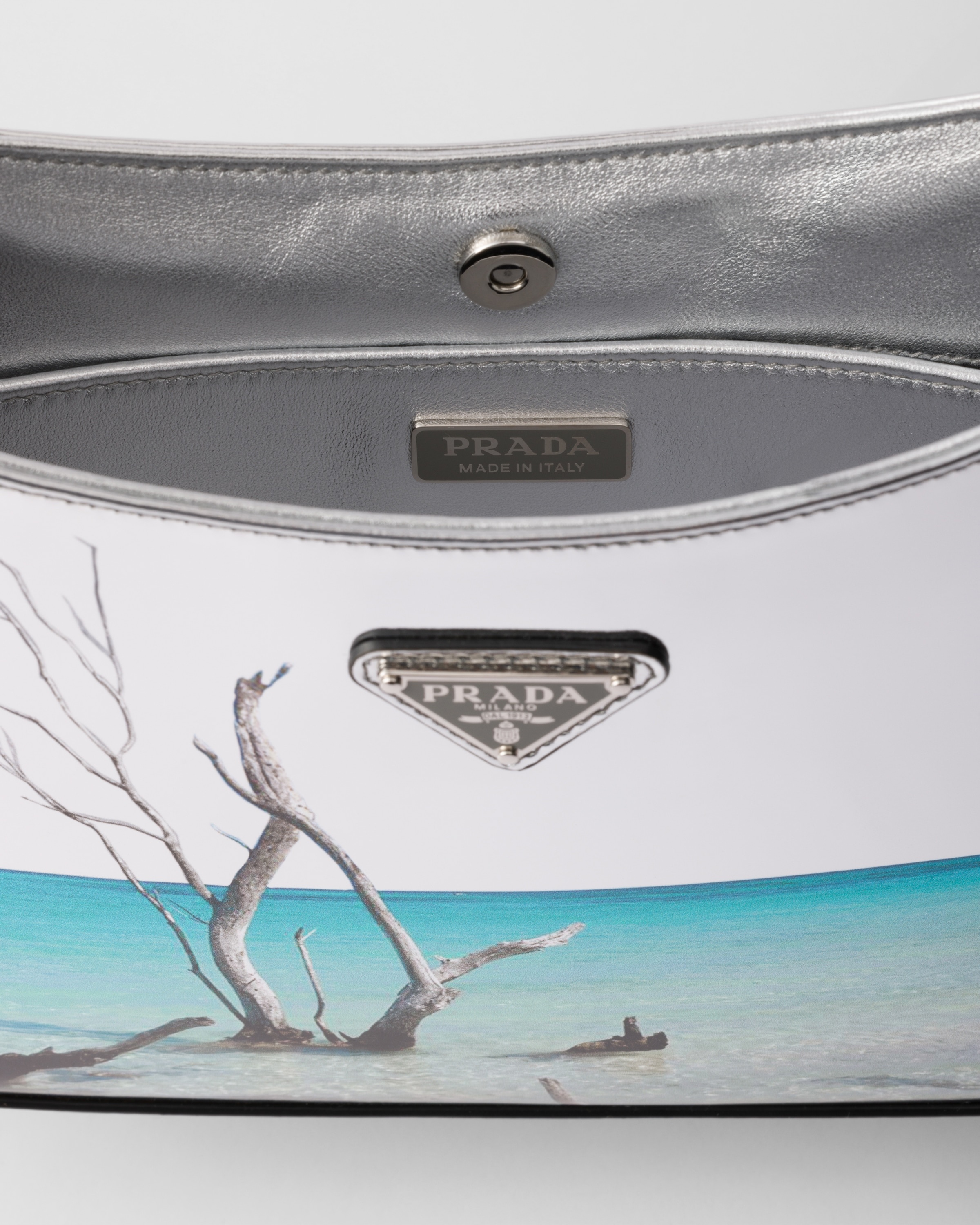 Prada Cleo printed brushed leather shoulder bag - 4