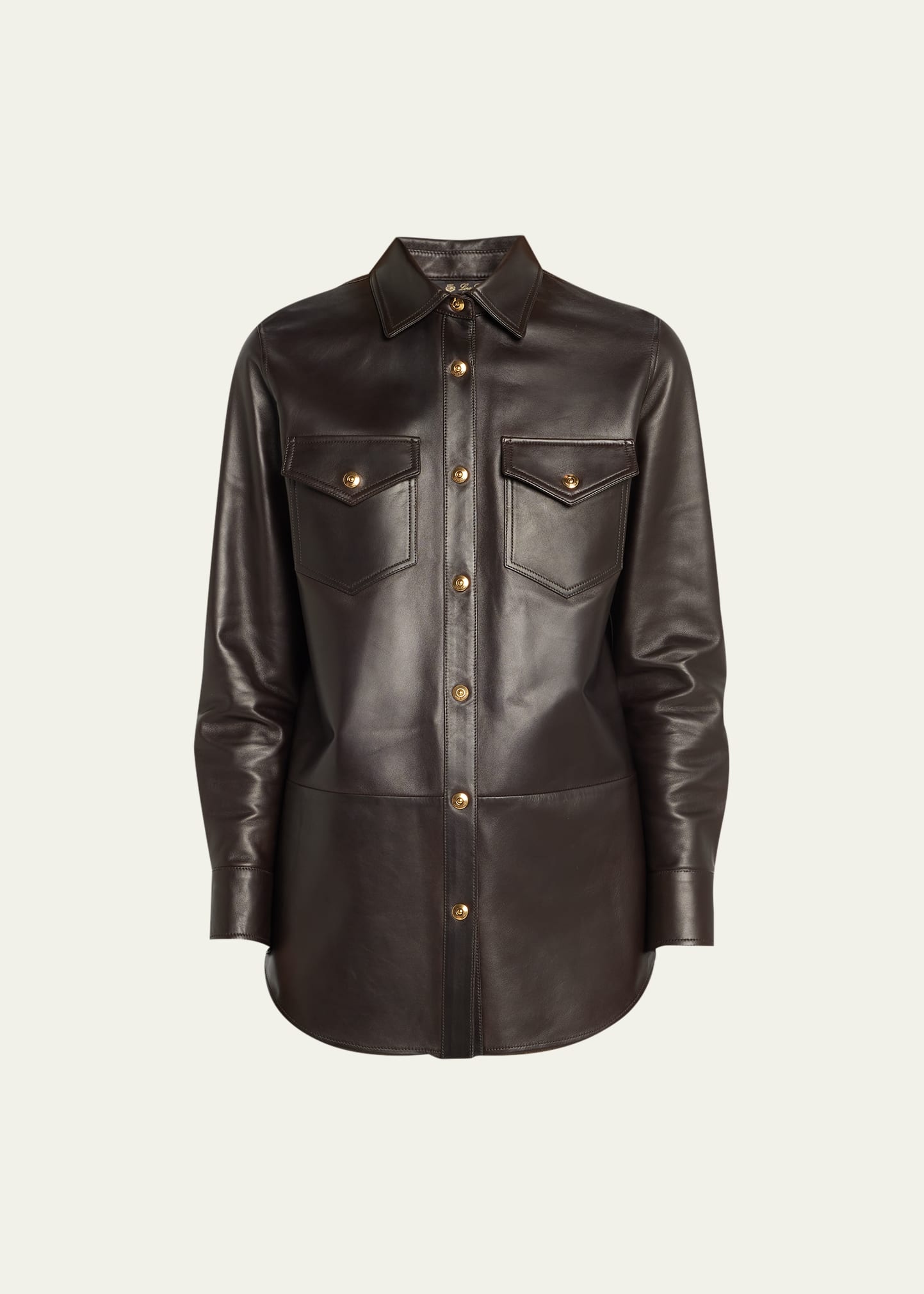 Camicia Erica Vintage Plonge Leather Shirt Jacket - 2