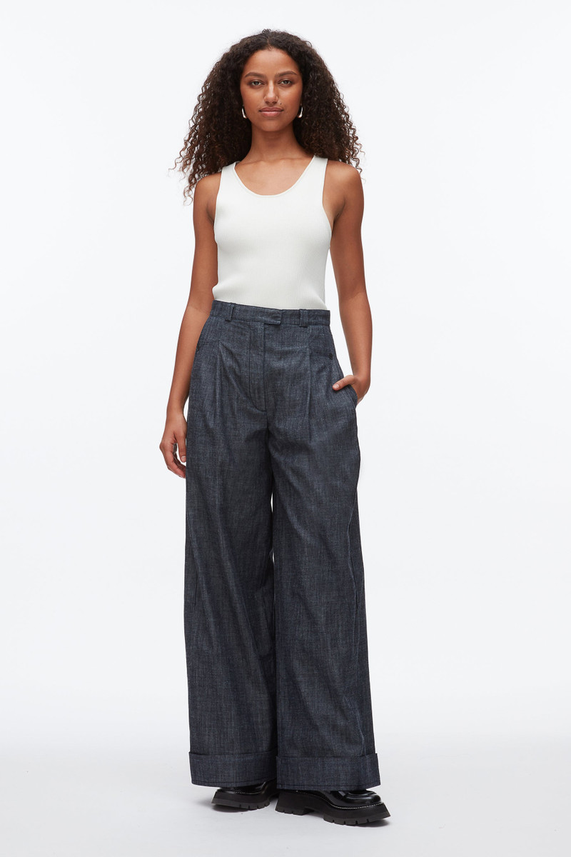 Double Pleat Wide Leg Pant 1