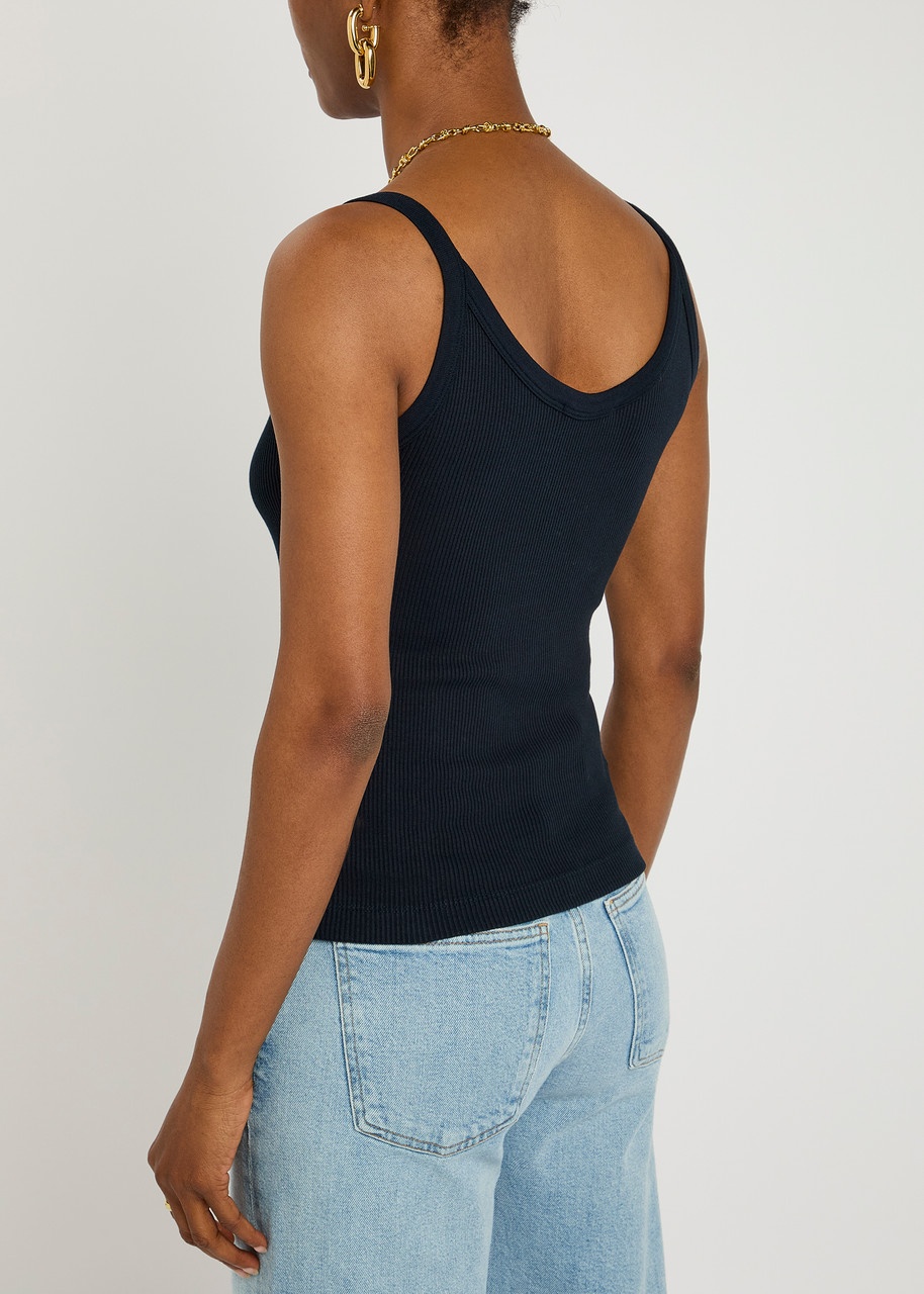 Agolde Jordan Ribbed Cotton-blend Tank - 3