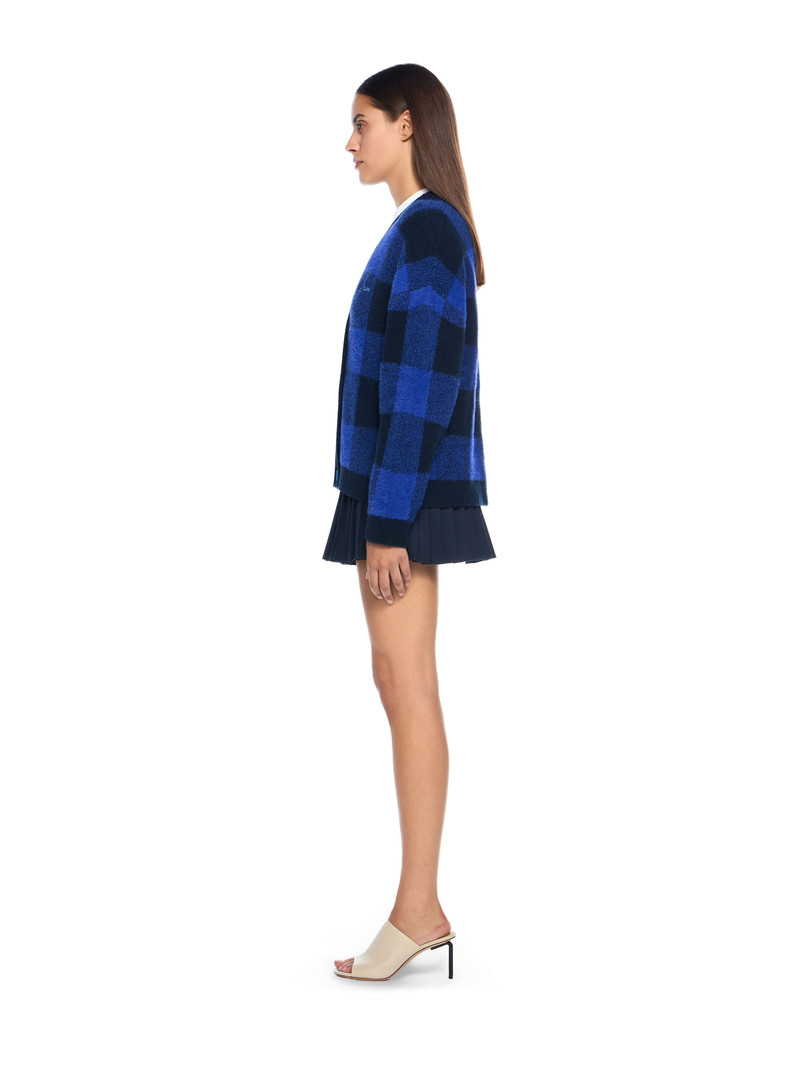 Jacquard Check Knit Cardigan 3