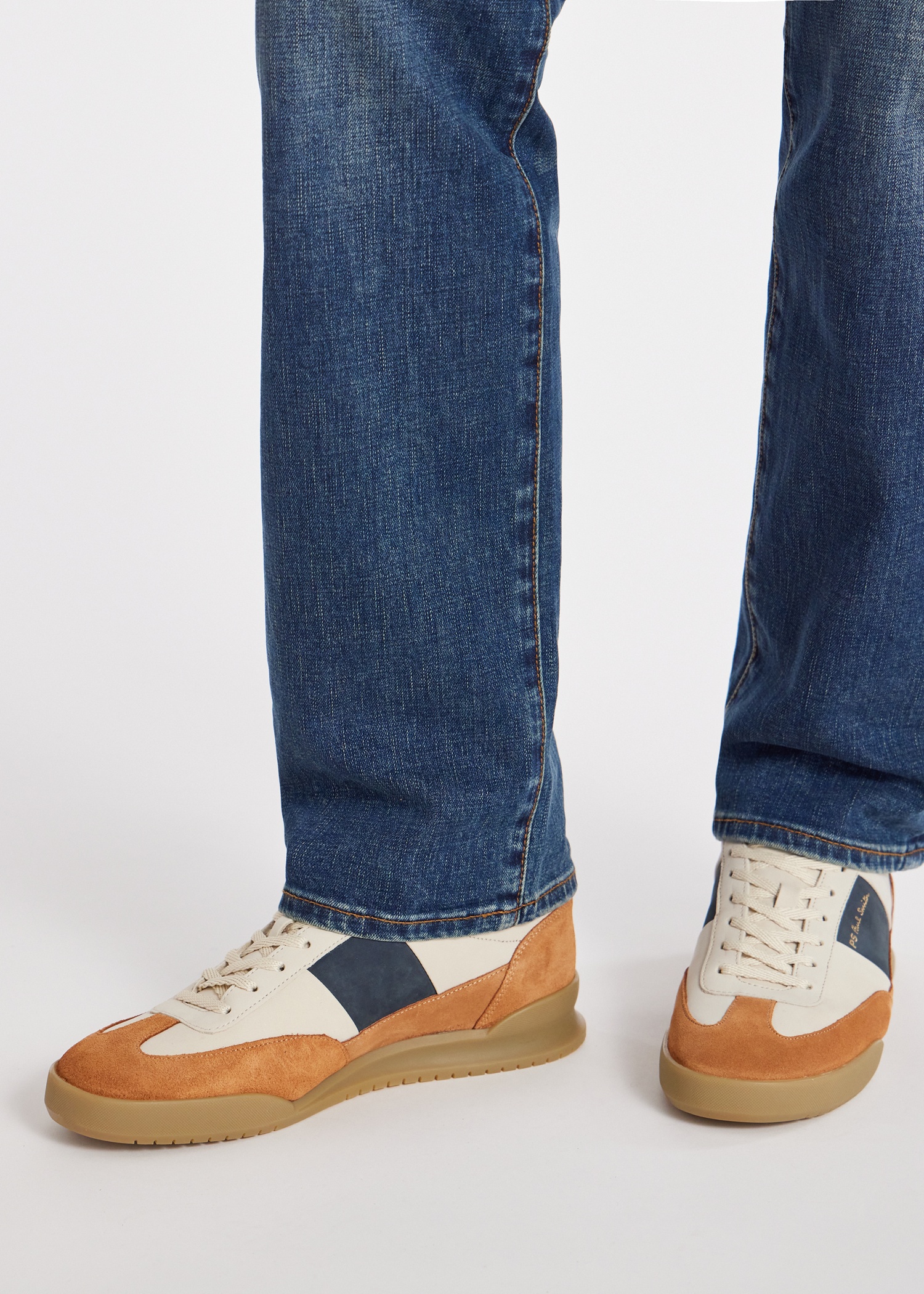 Tan And Beige 'Dover' Trainers - 6