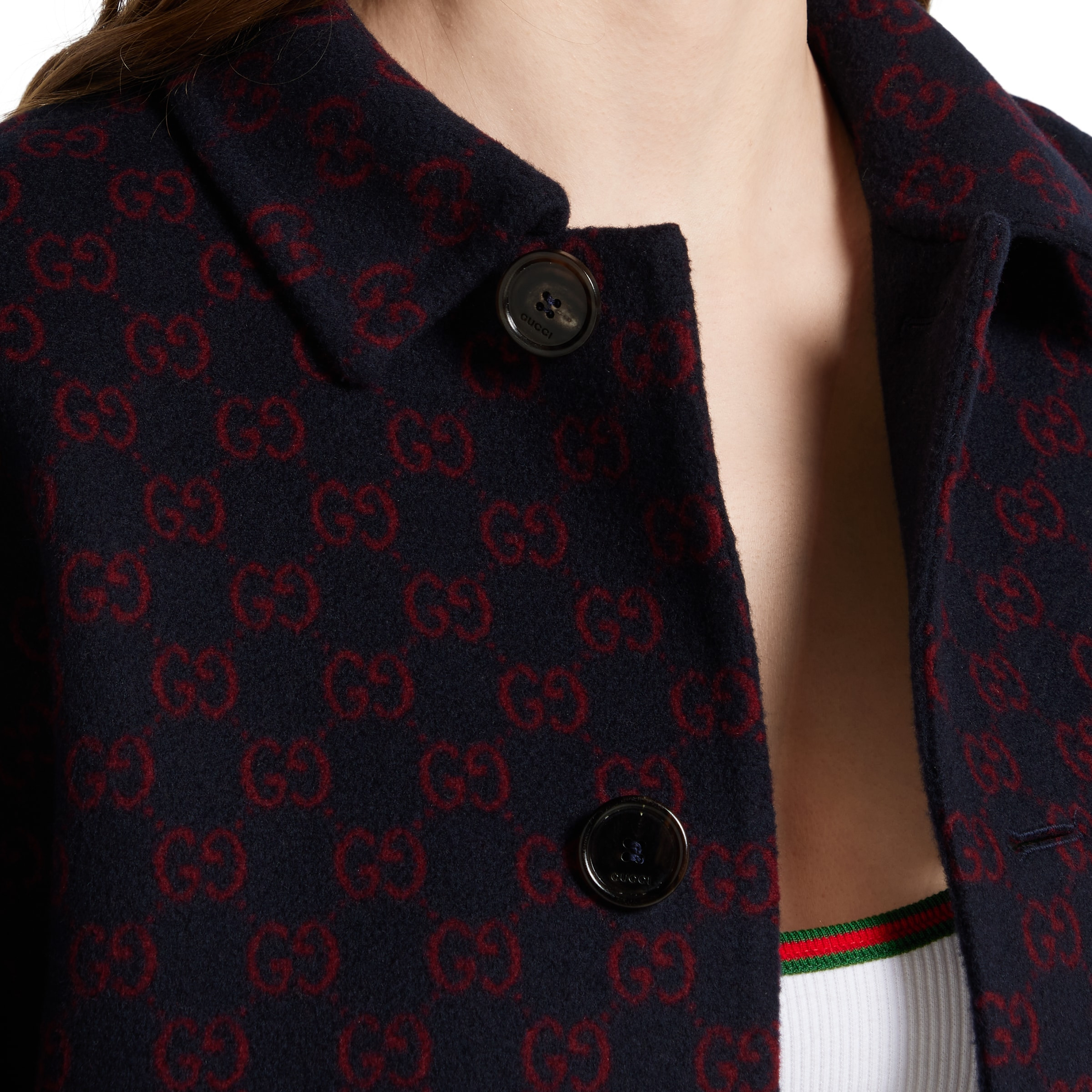 Reversible wool silk coat - 6