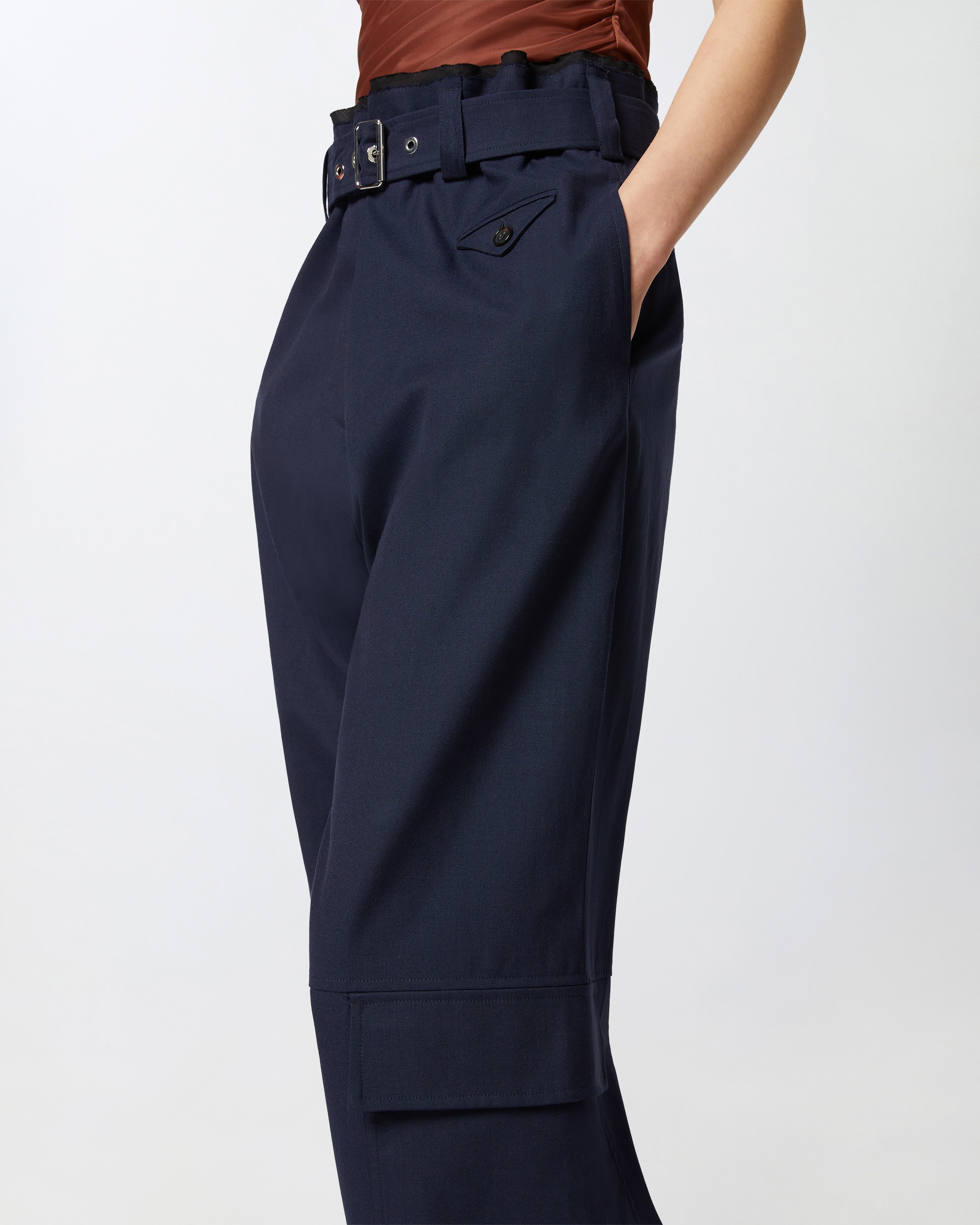 CARGO TROUSERS WITH MATCHING BELT - 5