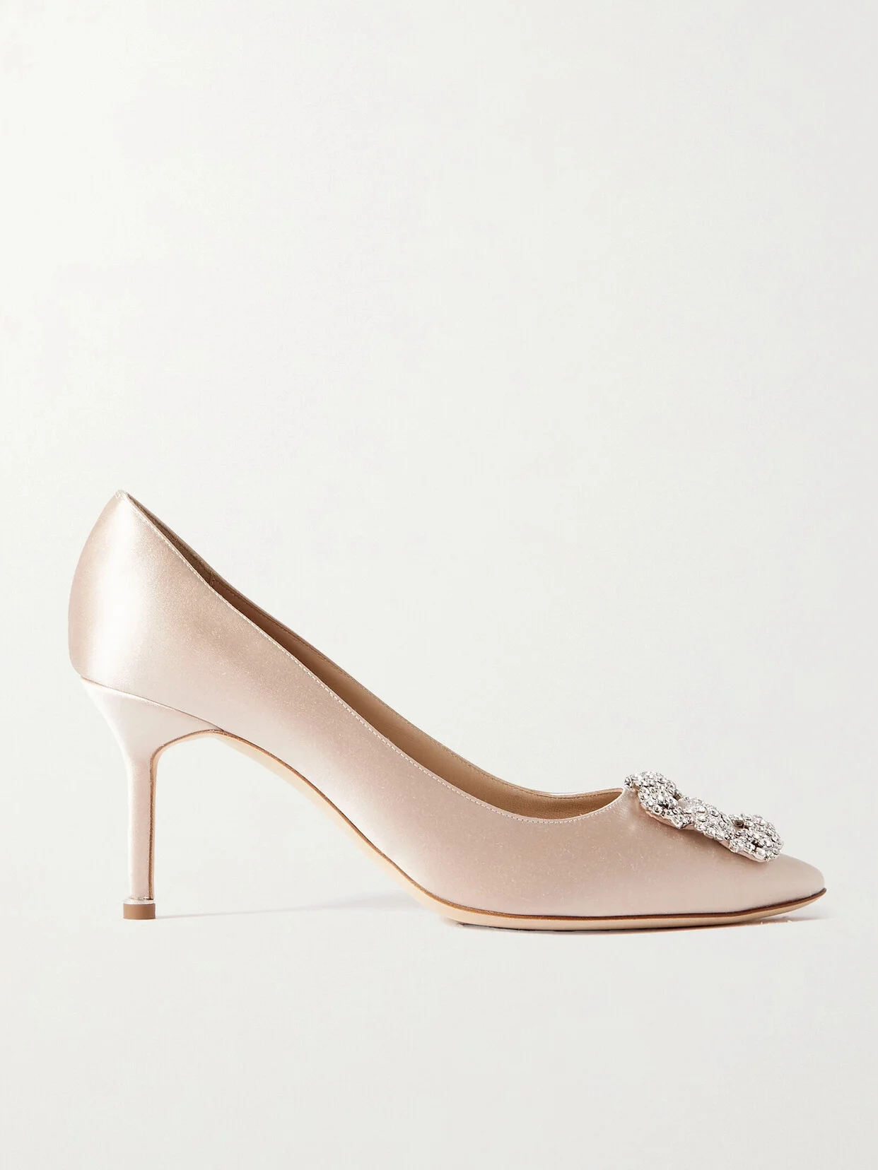 Hangisi 70 Crystal-embellished Satin Pumps - 1