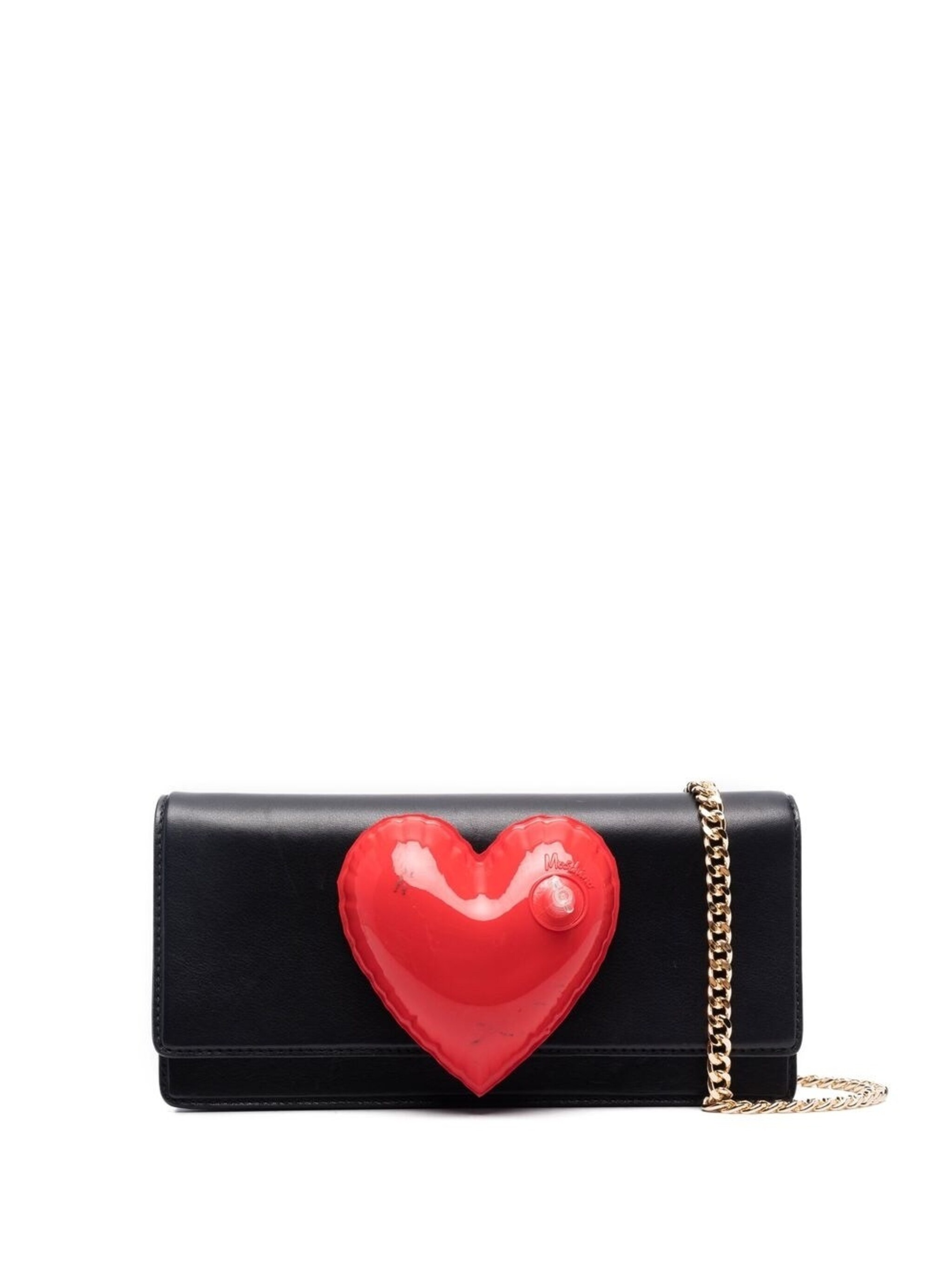 insufflated-heart clutch bag - 1