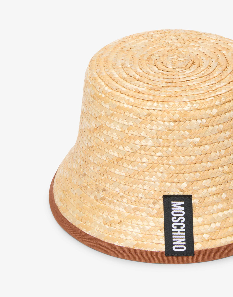Moschino STRAW BUCKET HAT outlook