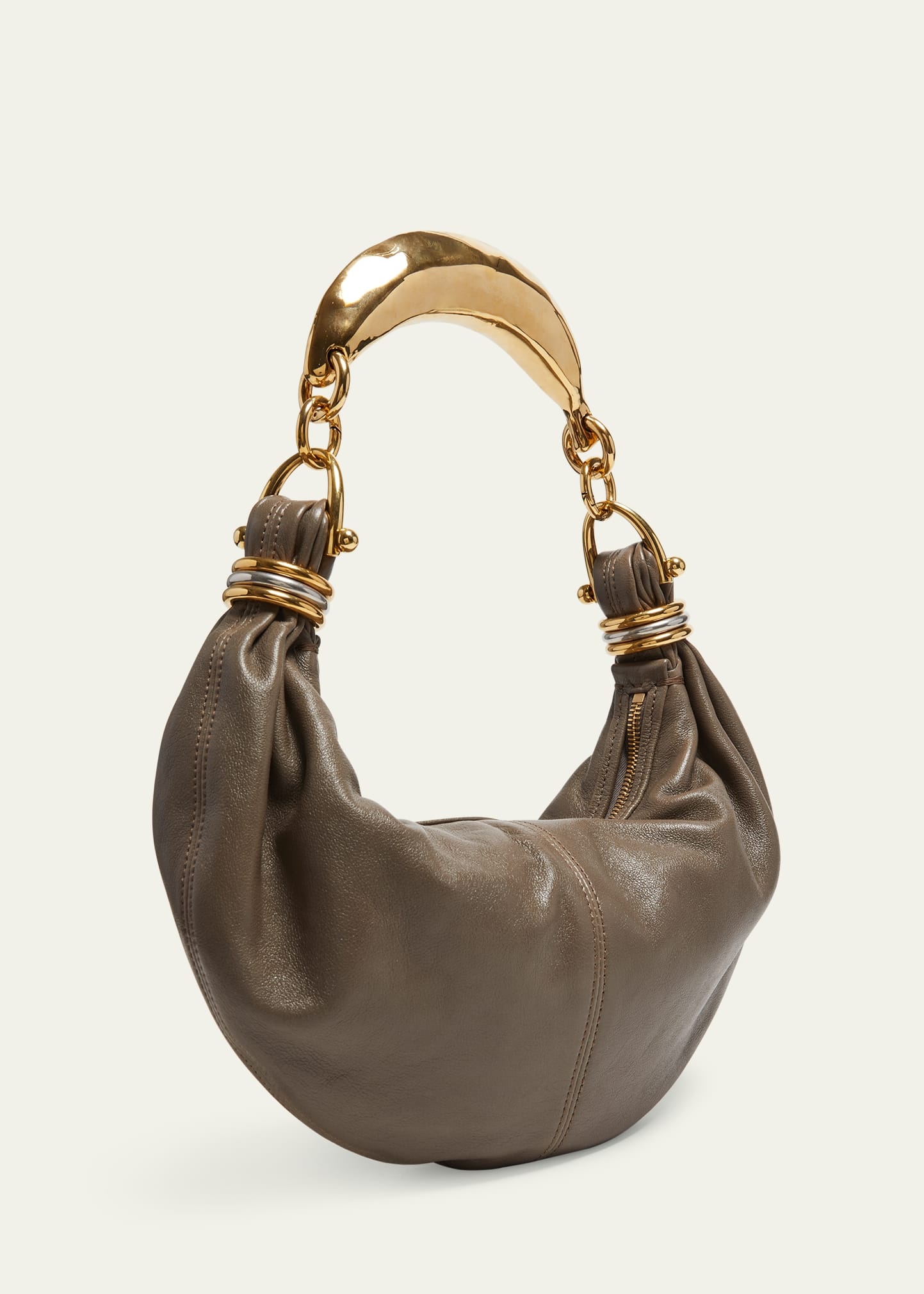 Bracelet Banana Shoulder Bag in Buffalo Leather - 2