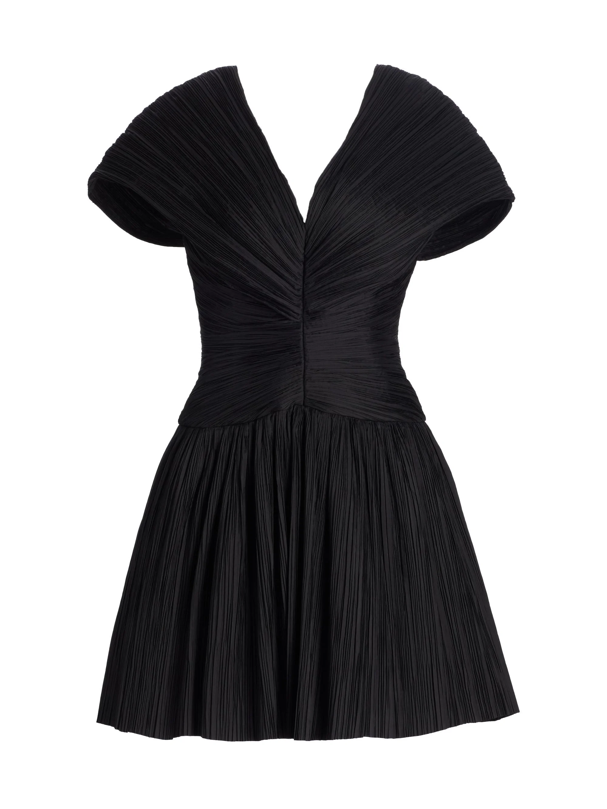 Women's Avarie Ruched Minidress - Black - 1