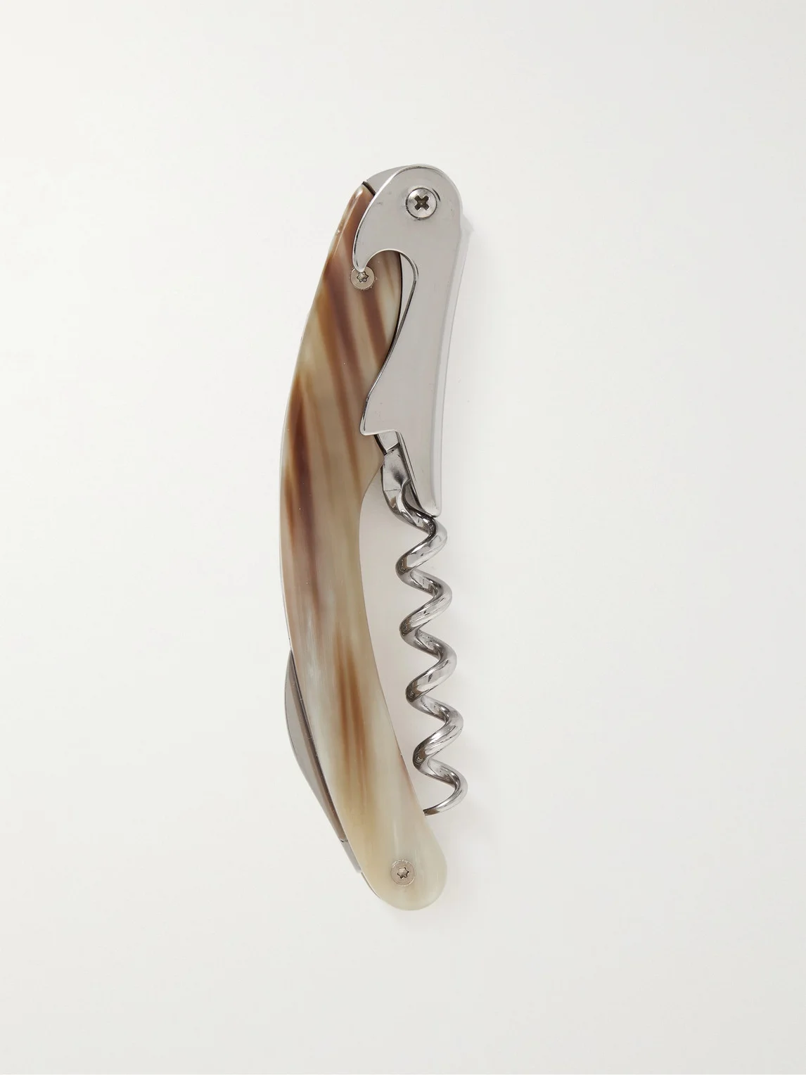 Stainless Steel and Horn Corkscrew - 1