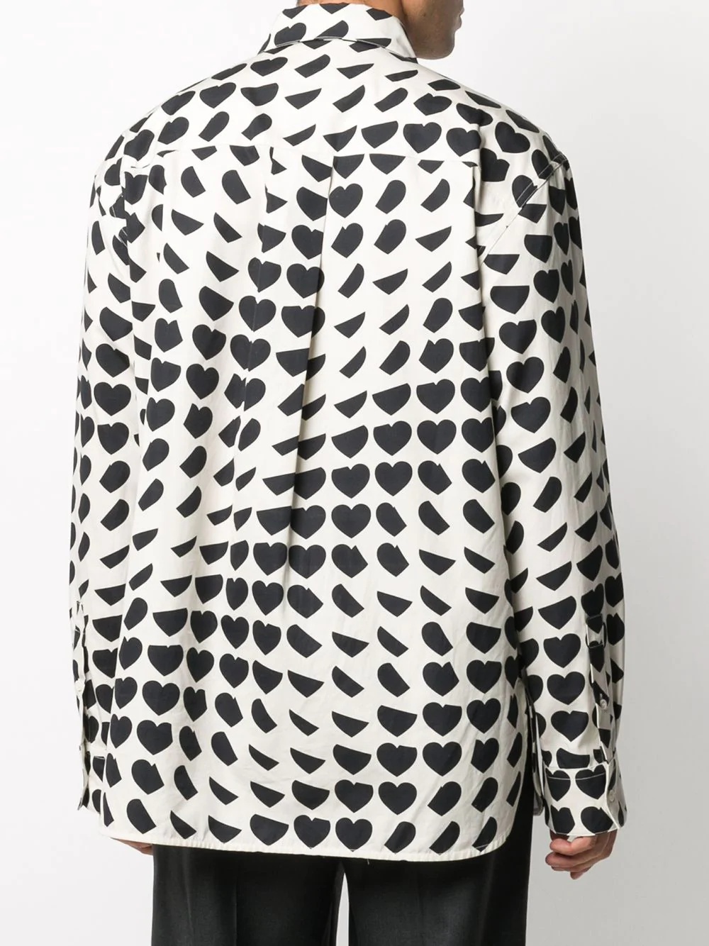 heart print shirt - 4