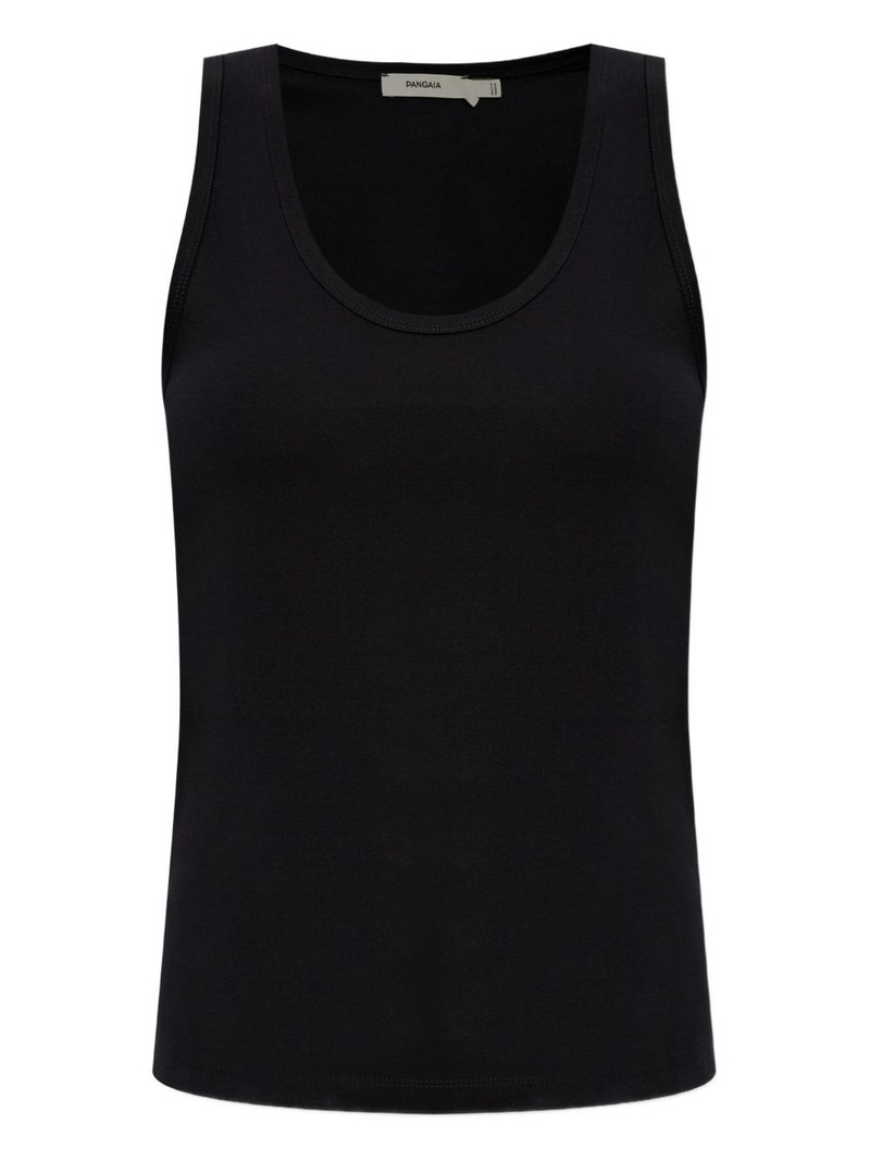 scoop-neck cotton top 1