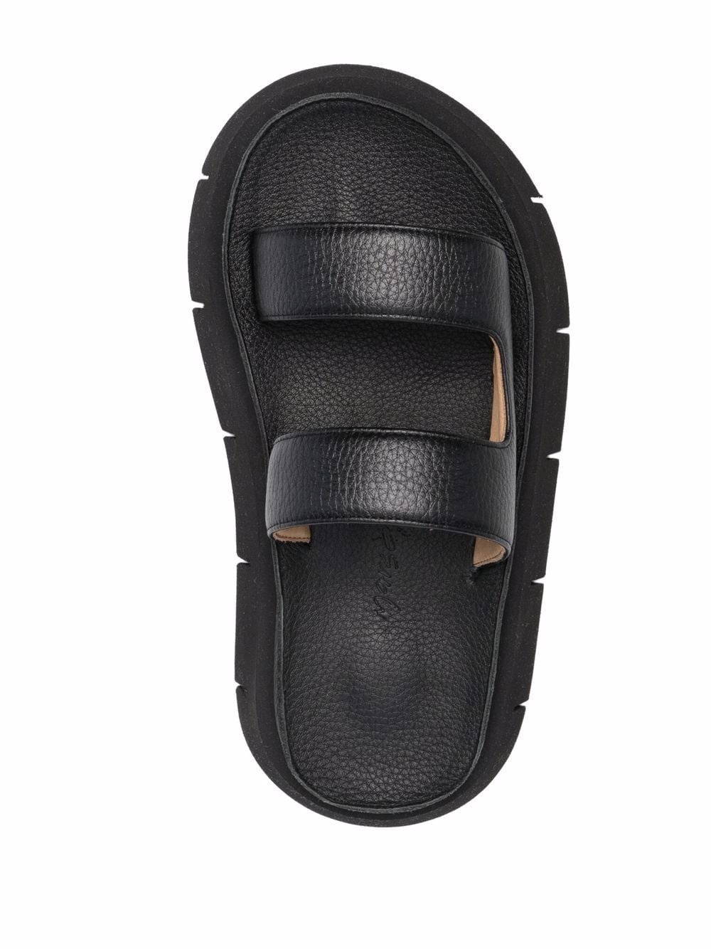 slip-on leather sandals - 8