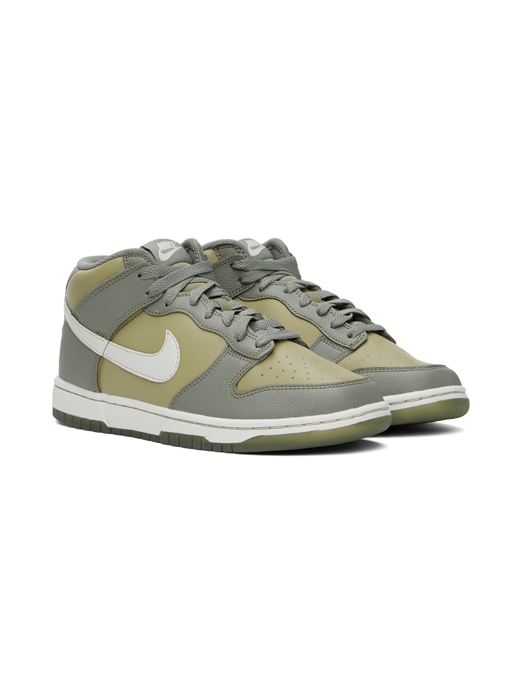 Gray Dunk Mid Sneakers - 4