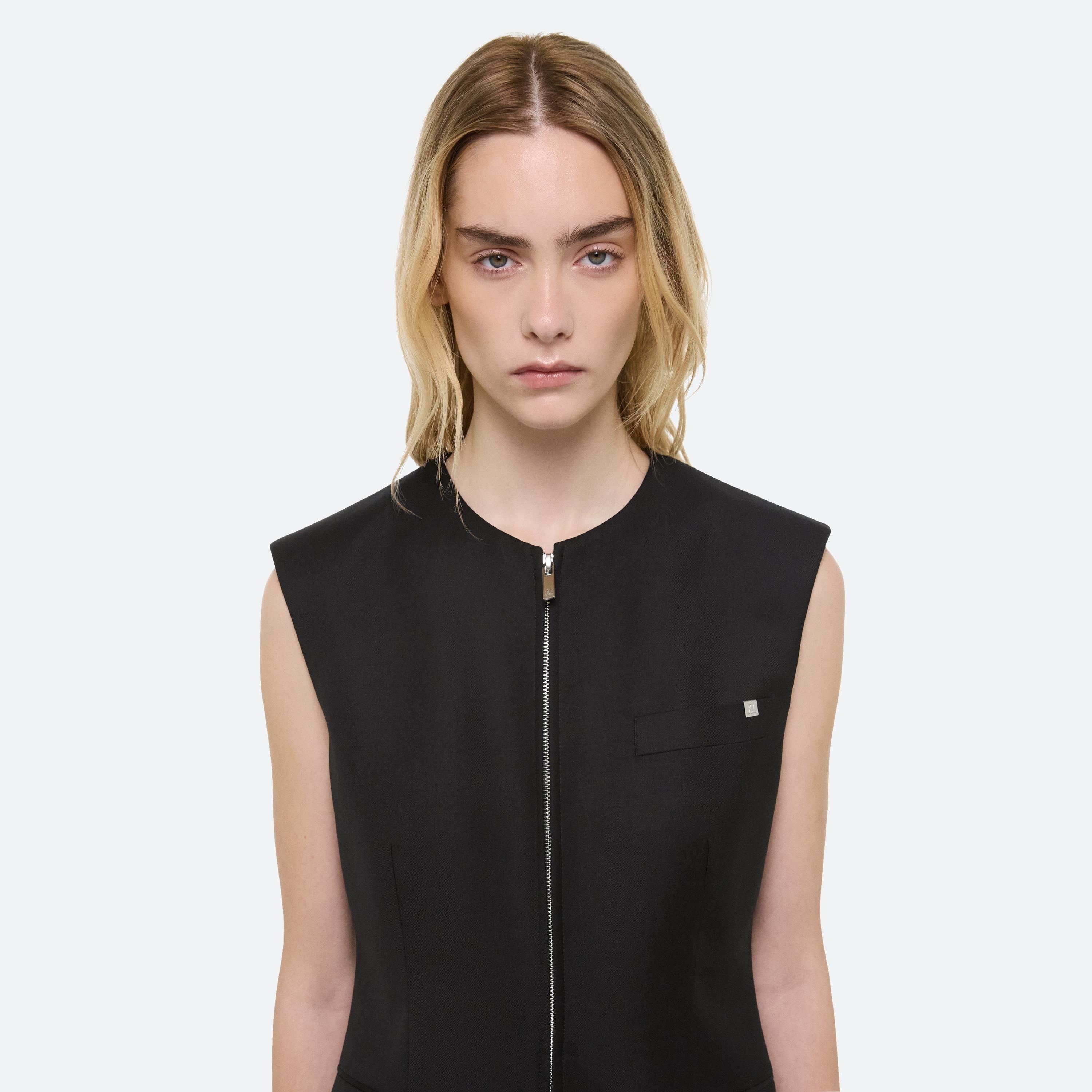 ZIP BLAZER VEST - 6