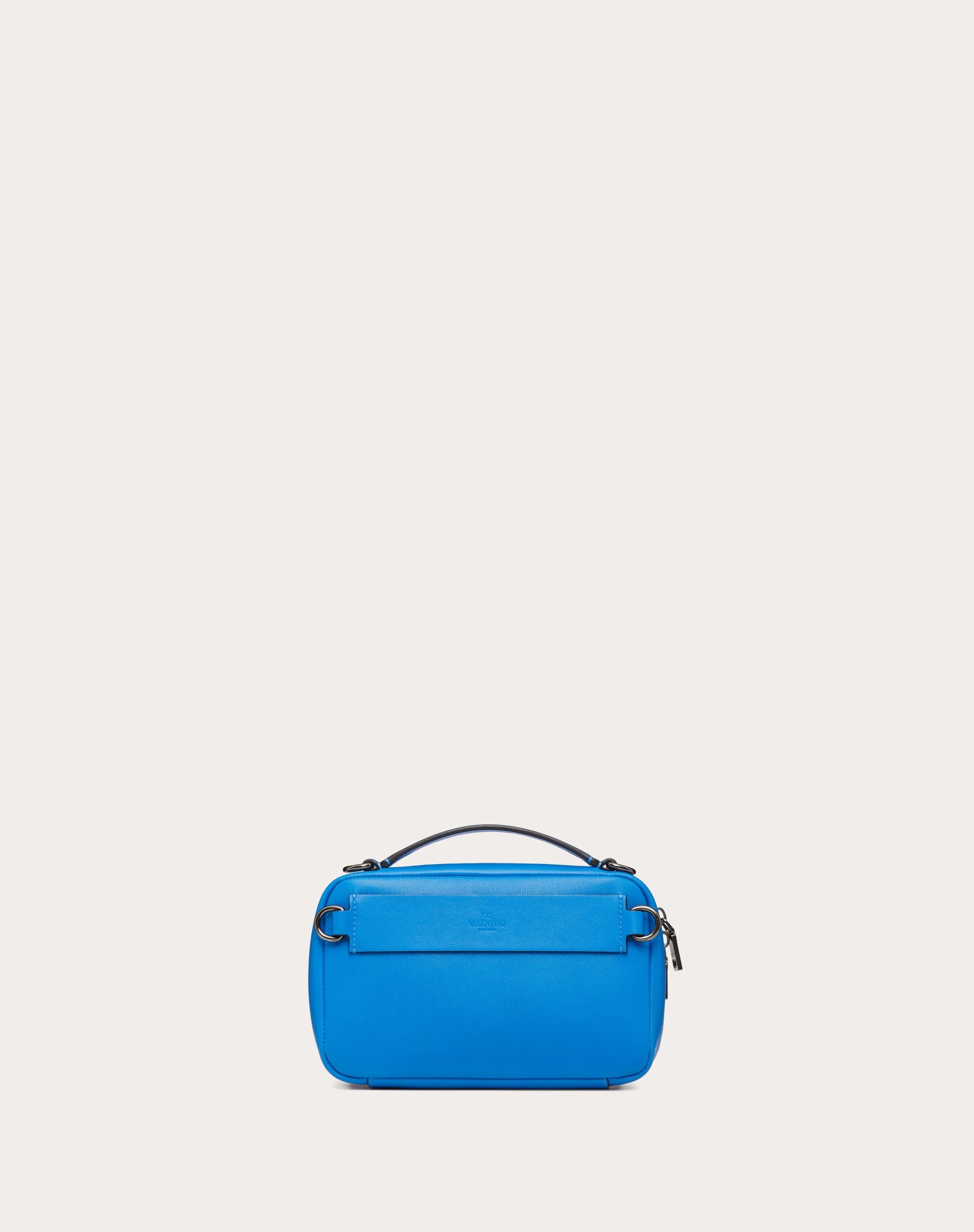 LACQUERED VLOGO SIGNATURE LEATHER CROSSBODY BAG - 3
