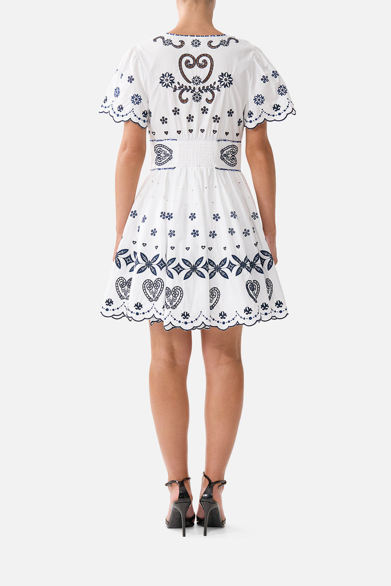 CAMILLA DEEP V MINI DRESS WITH TIES outlook