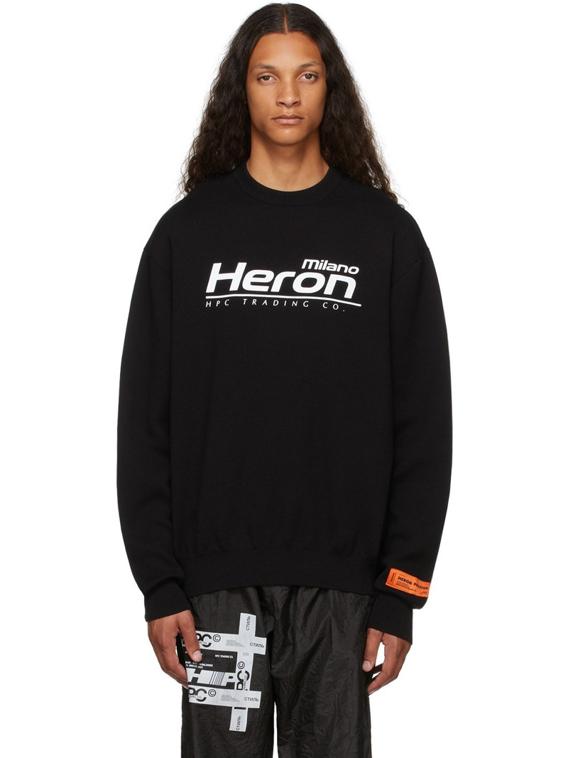 Black Knit 'Trading' Sweater - 1