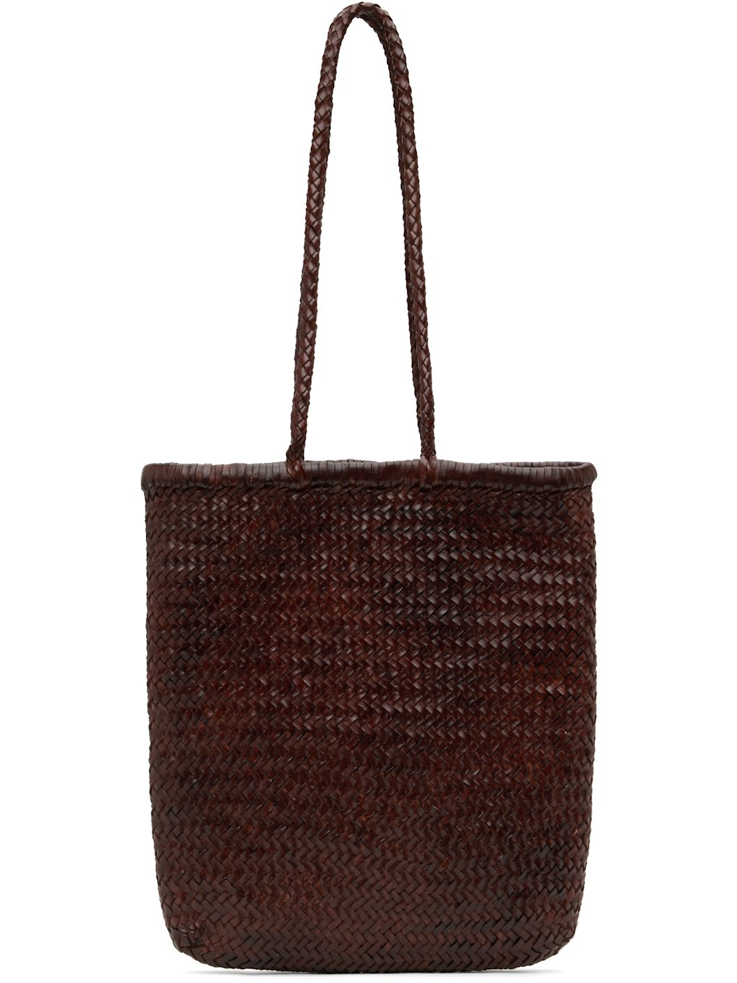 Brown Bagu Woven Tote - 1