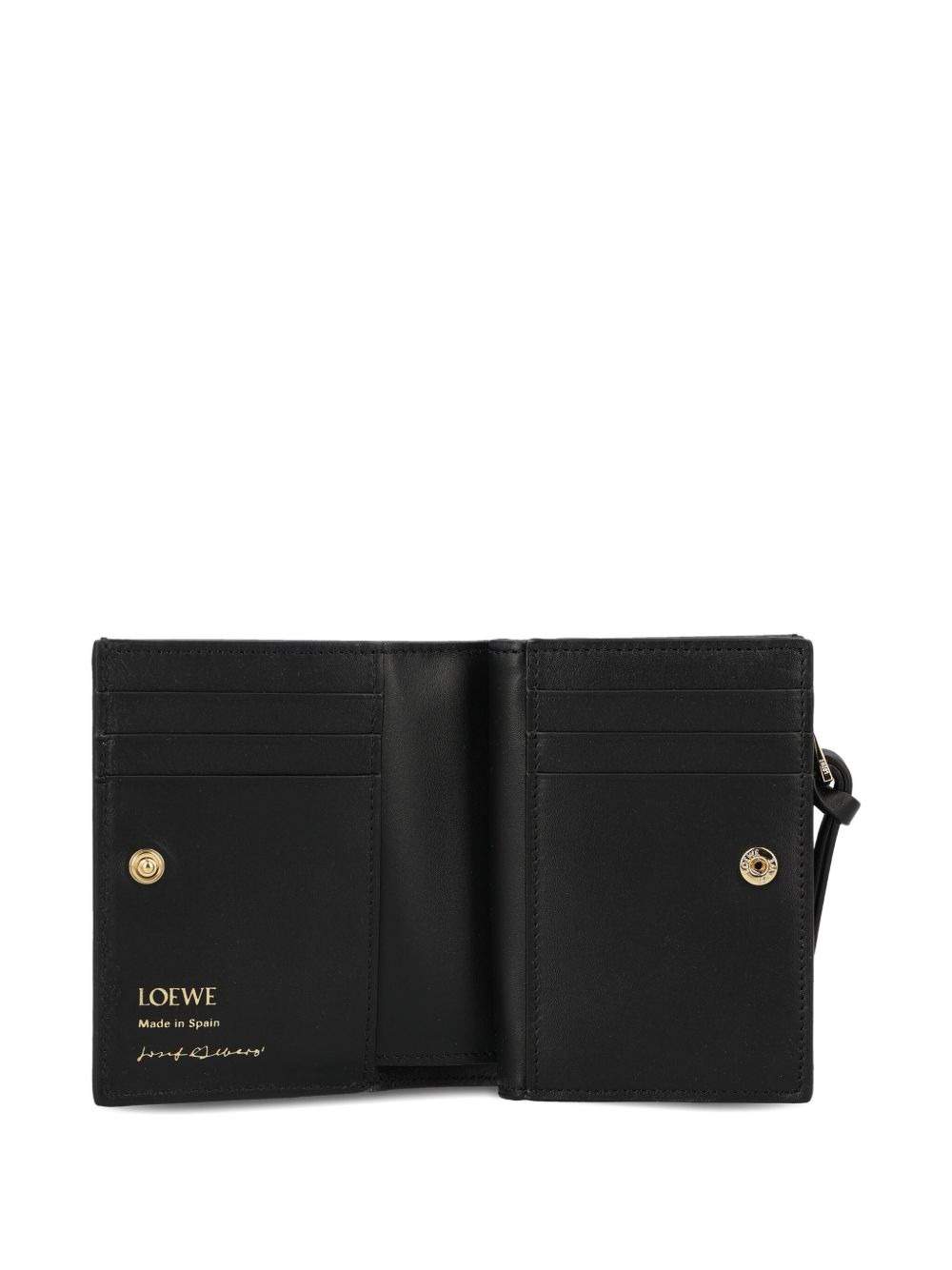 panelled leather wallet - 4