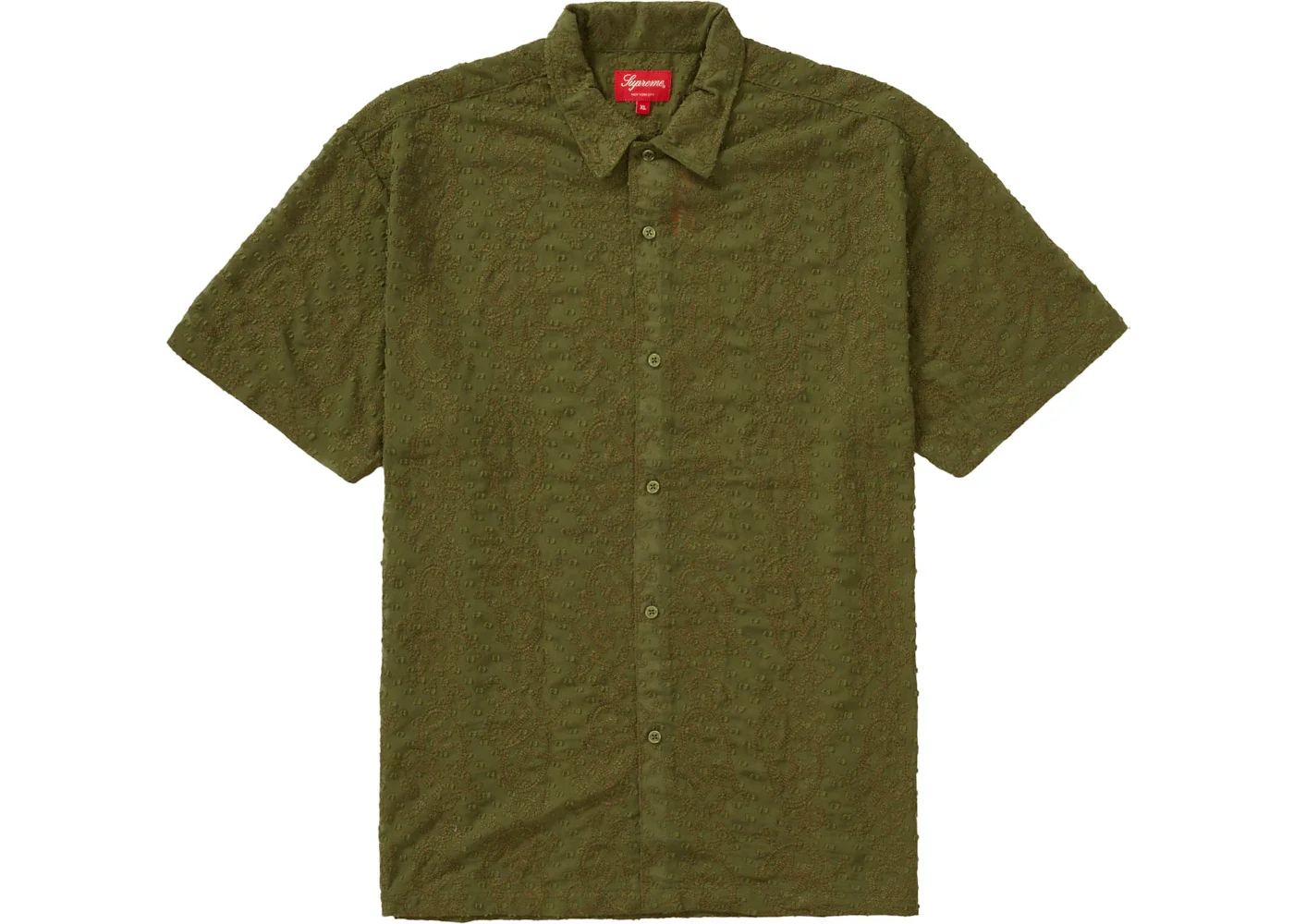 Supreme Chainstitch Chiffon S/S Shirt Olive - 1
