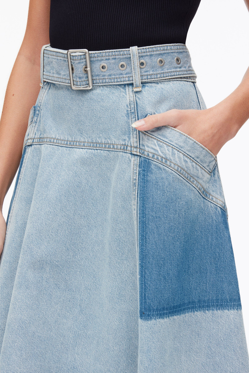 Ghost Patch Handkerchief Midi Skirt 7