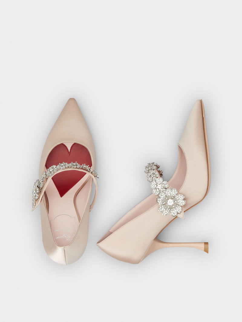 Bouquet Flower Babies Pumps in Satin 4